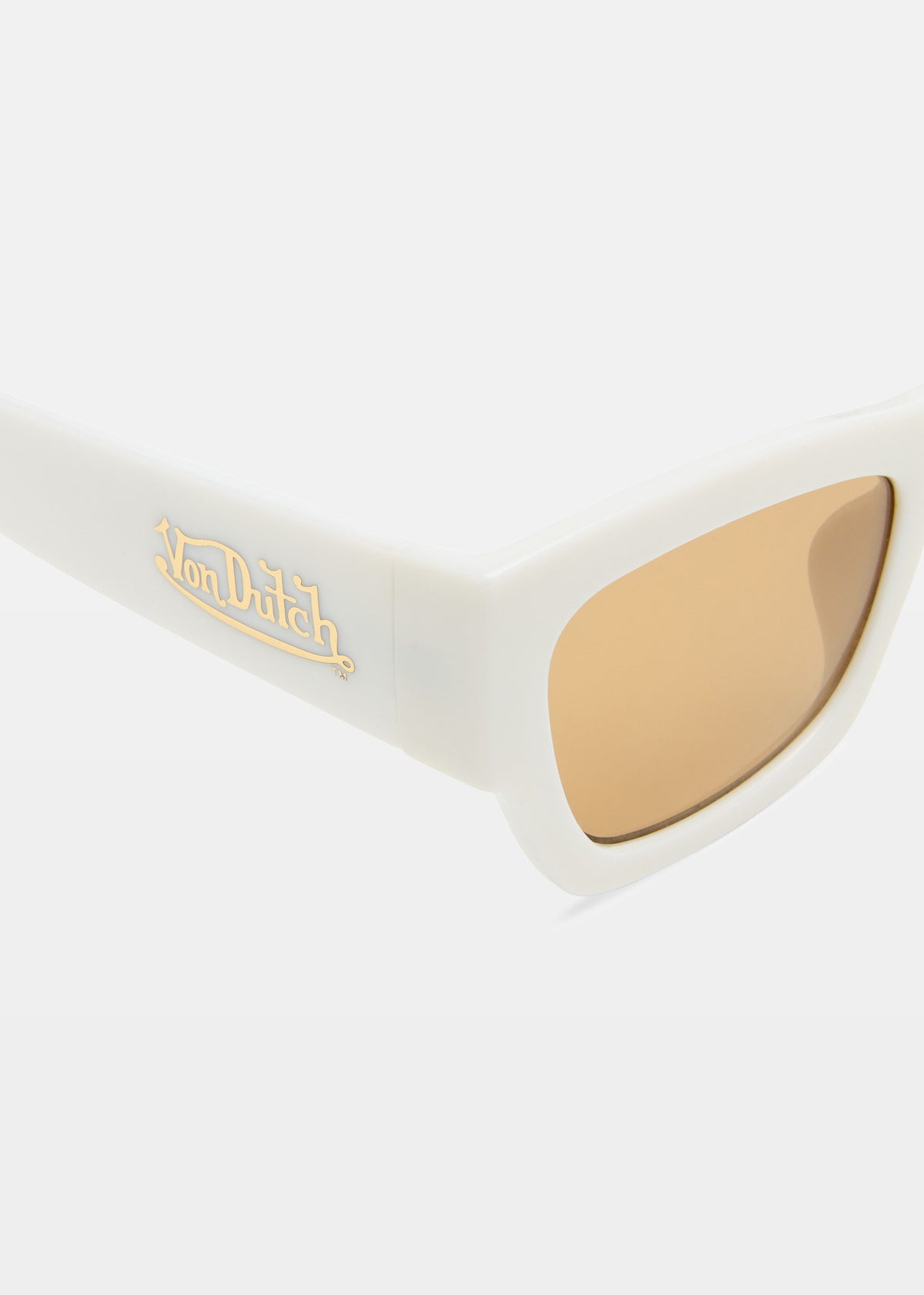 Vendetta Sunglasses SOLID WHITE TAN TINT