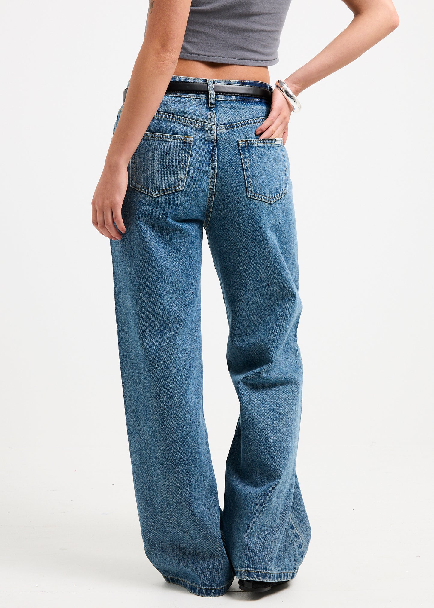 Priya Mid Straight Denim Jeans