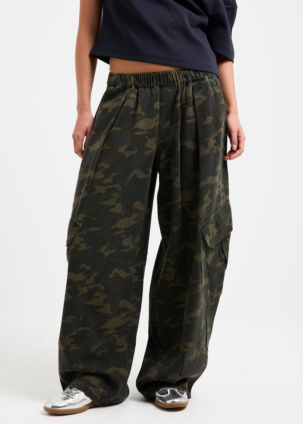 Julia Pull On Cargo Pants CAMO