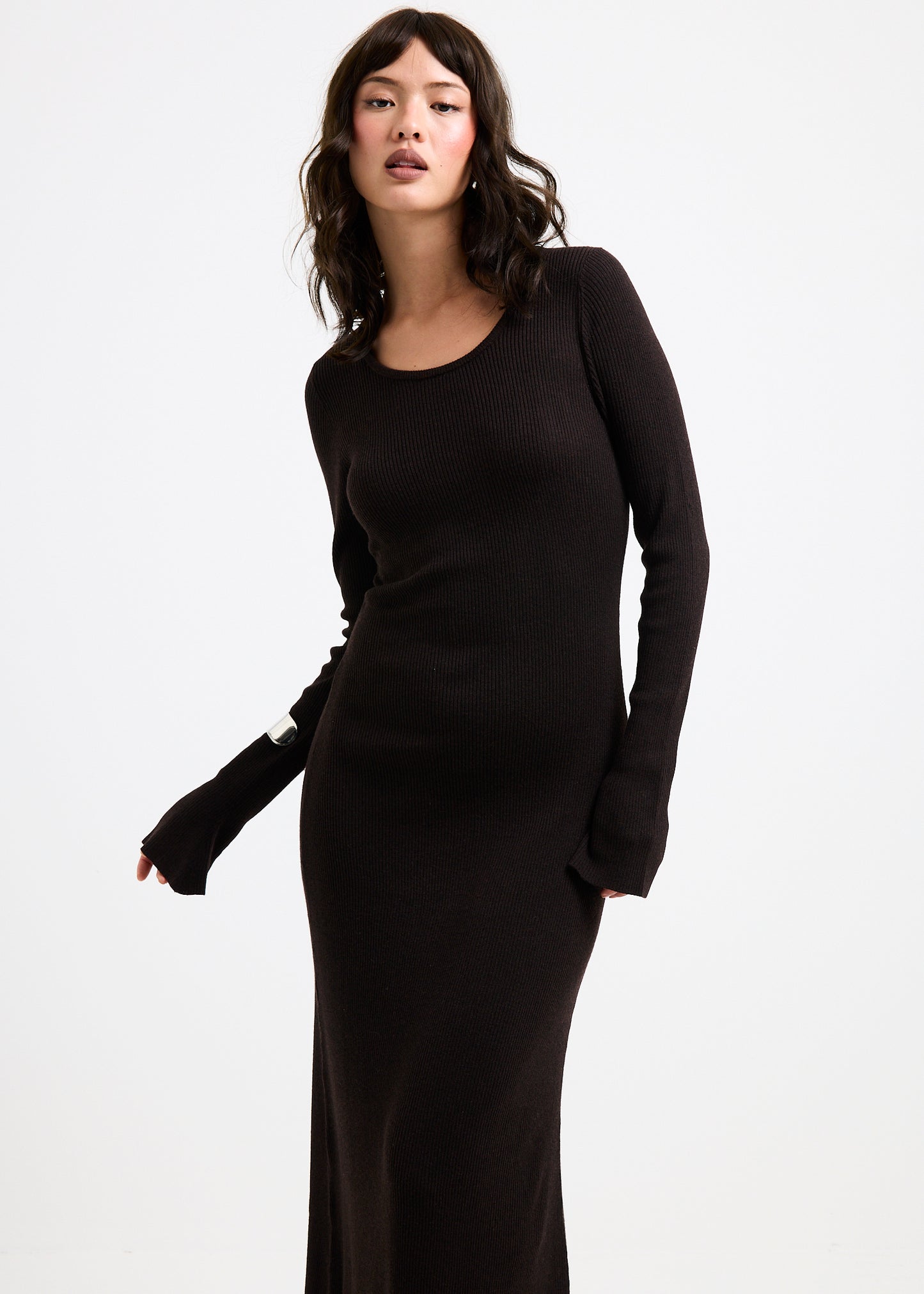 Virginia Long Sleeve Knit Maxi Dress