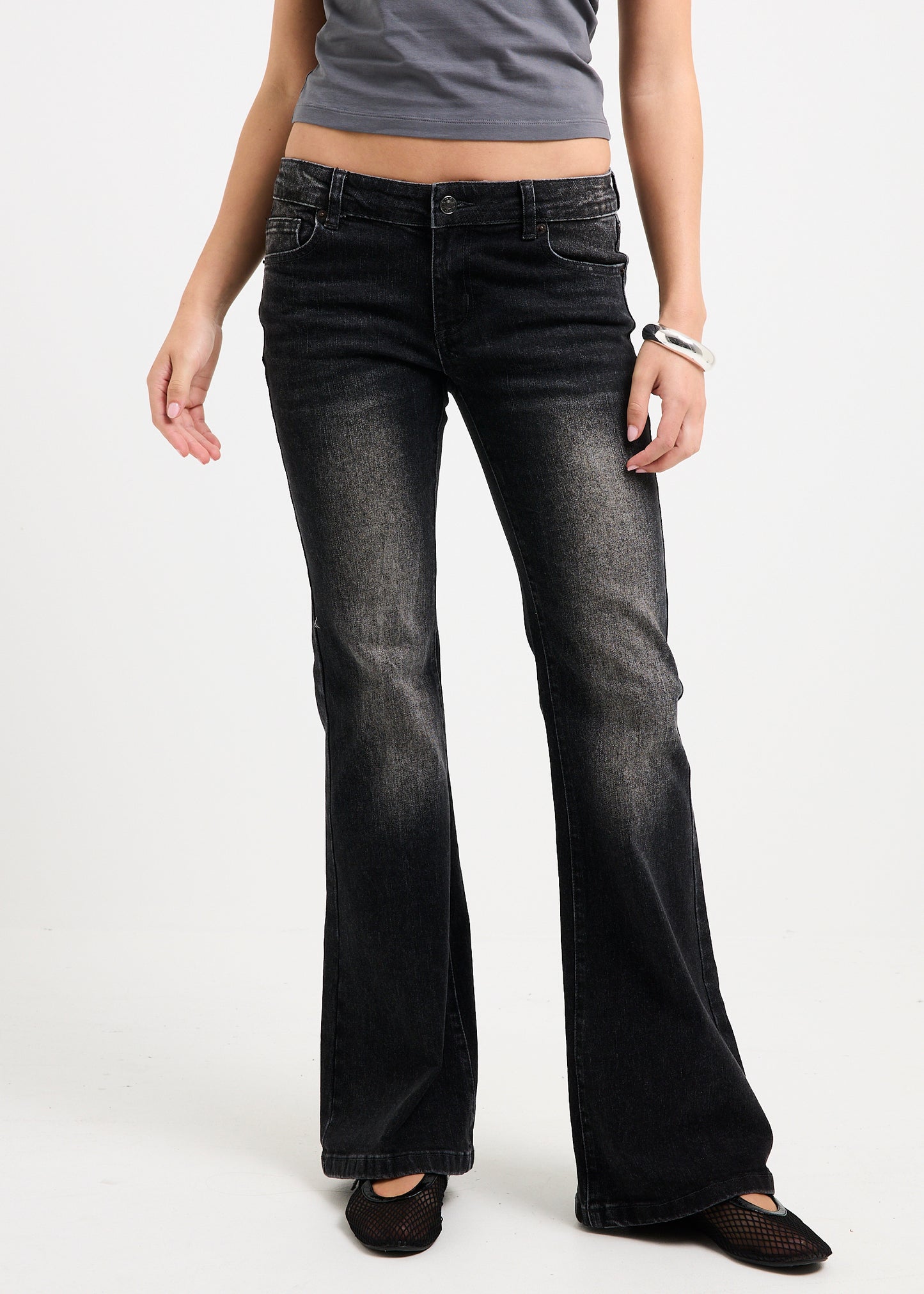 Grazia Low Rise Flare Denim Jeans