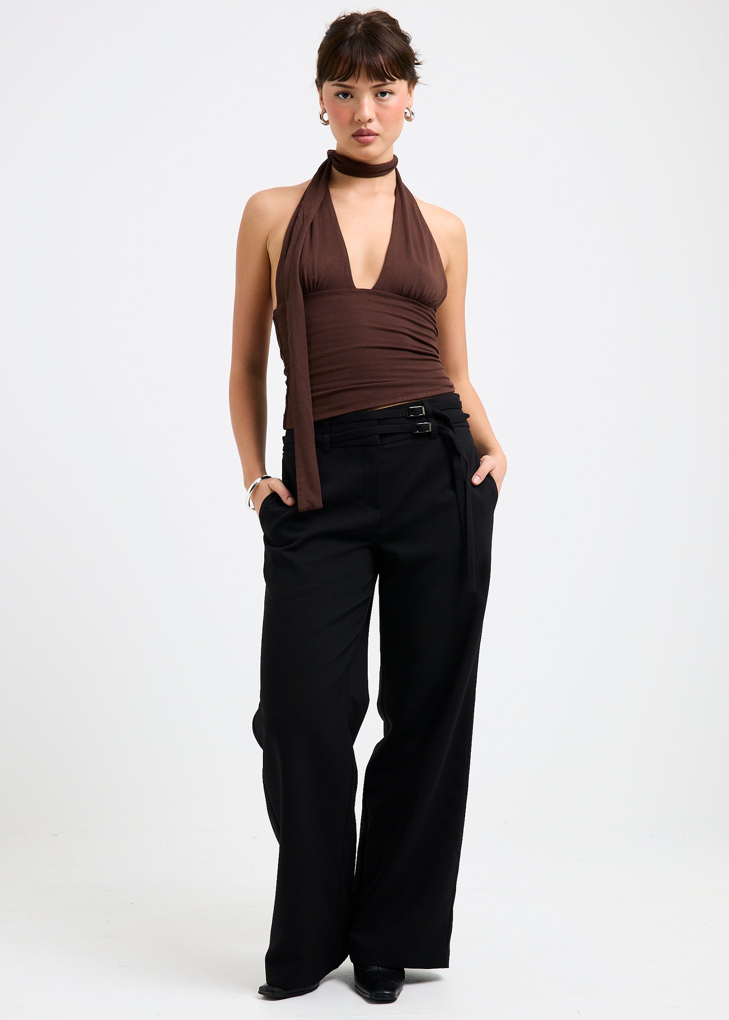 Eloise Halter Scarf Top