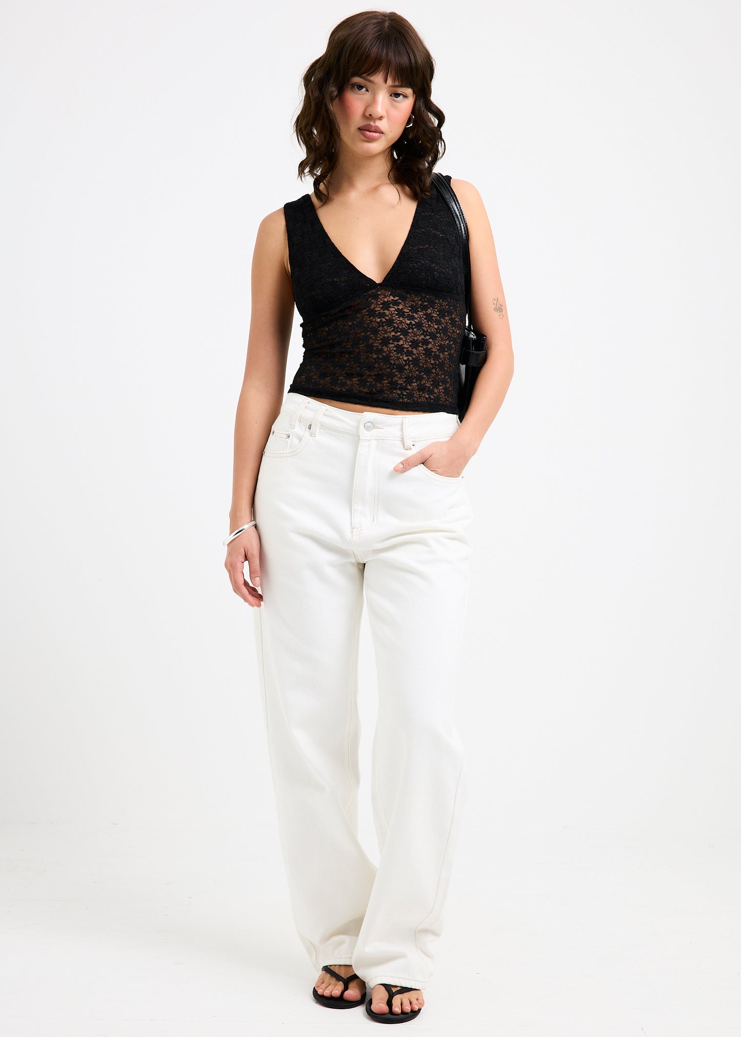 Penelope Lace Scoop Top