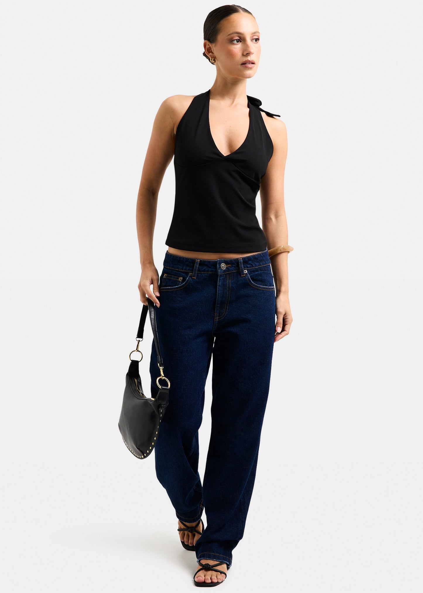 Plunge Halter Top