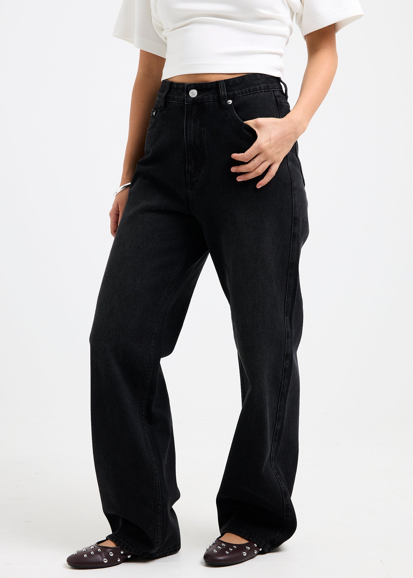 Tayla High Straight Denim Jeans