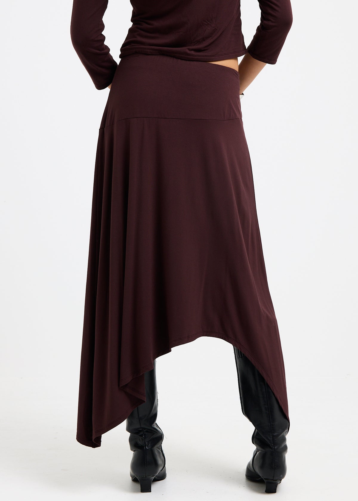 Sage Handkerchief Maxi Skirt