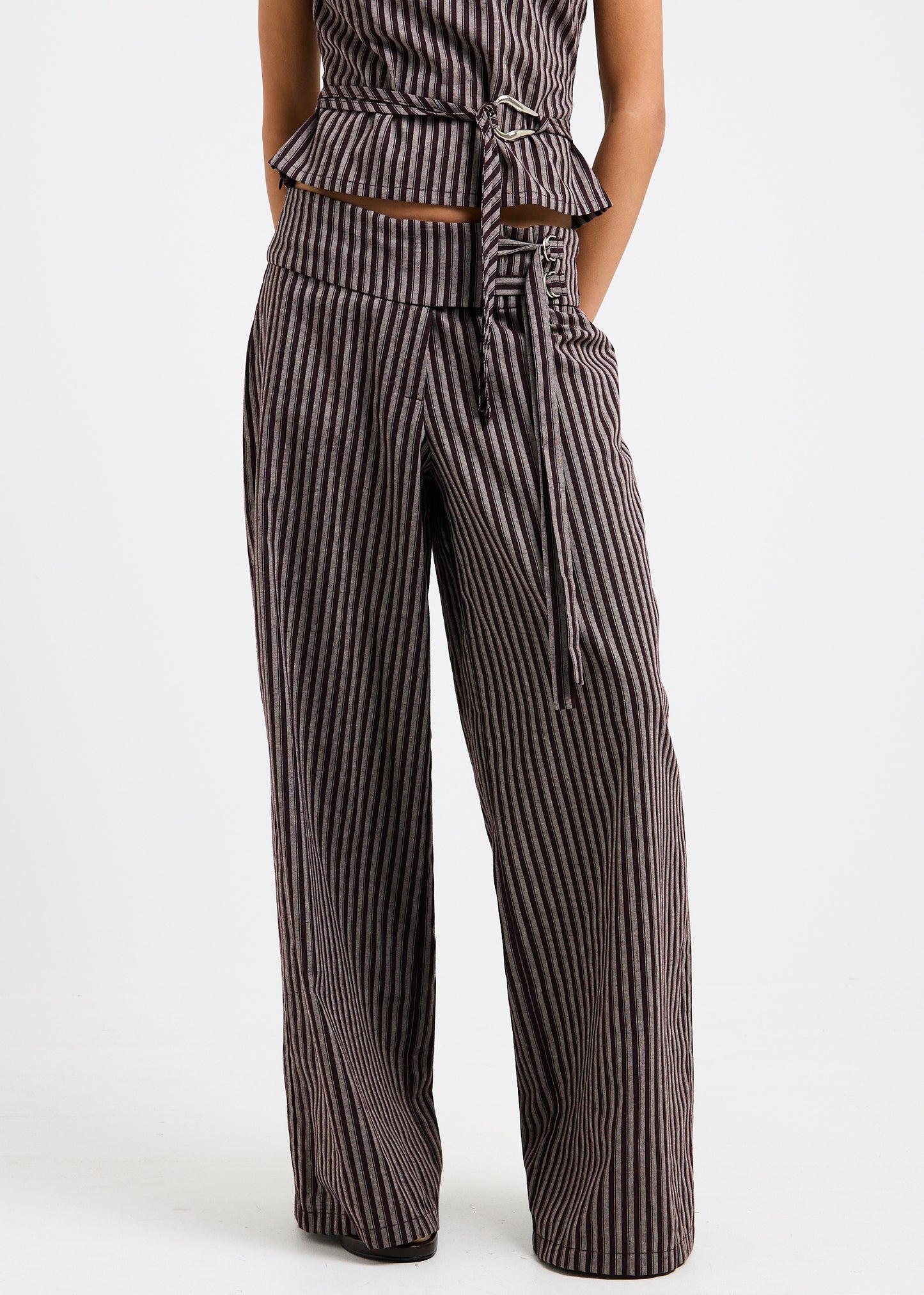 Naia Stripe Tie Pants