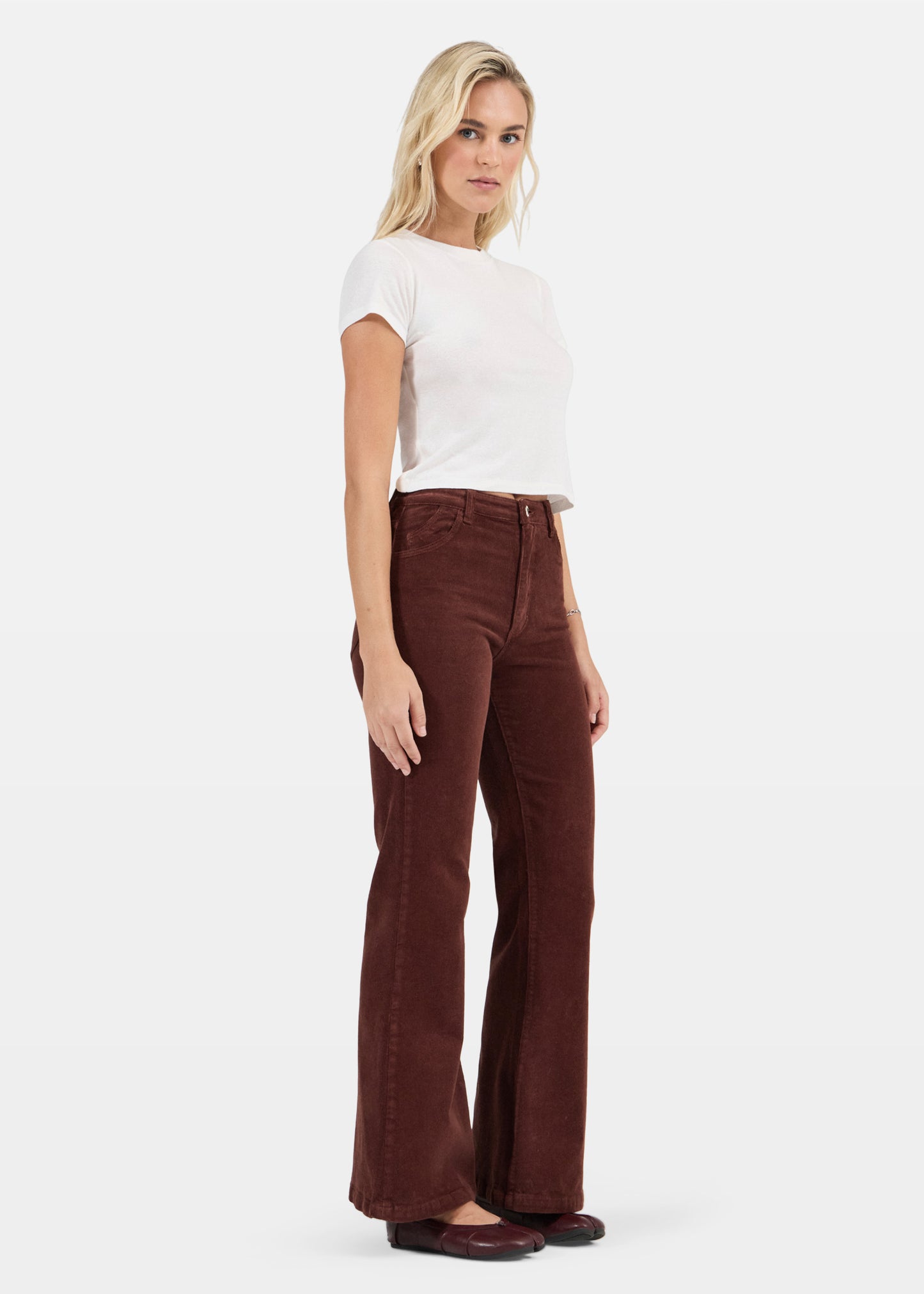 Eastcoast Flare Jeans Cognac Cord
