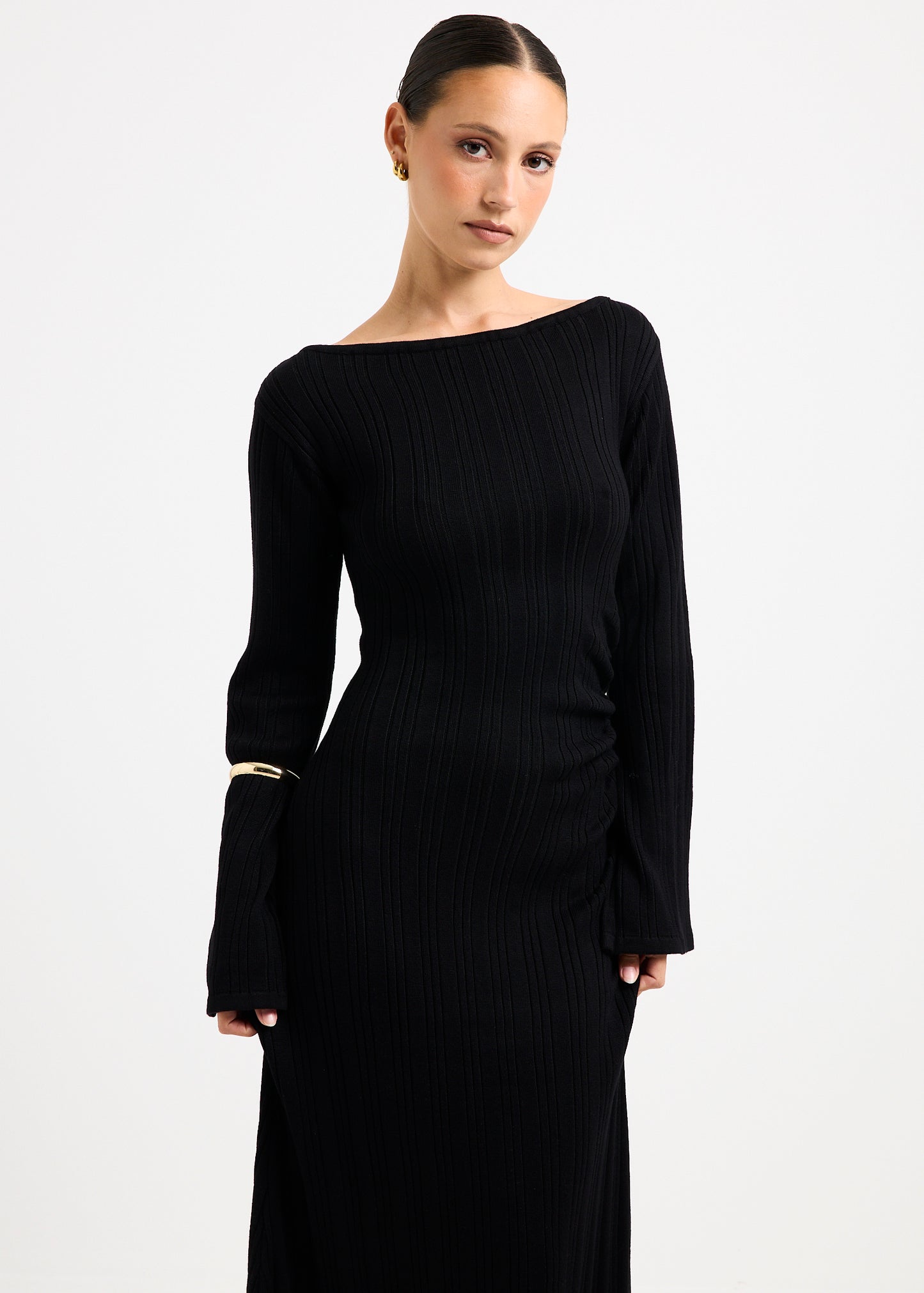 Peyton Off Shoulder Knit Maxi Dress