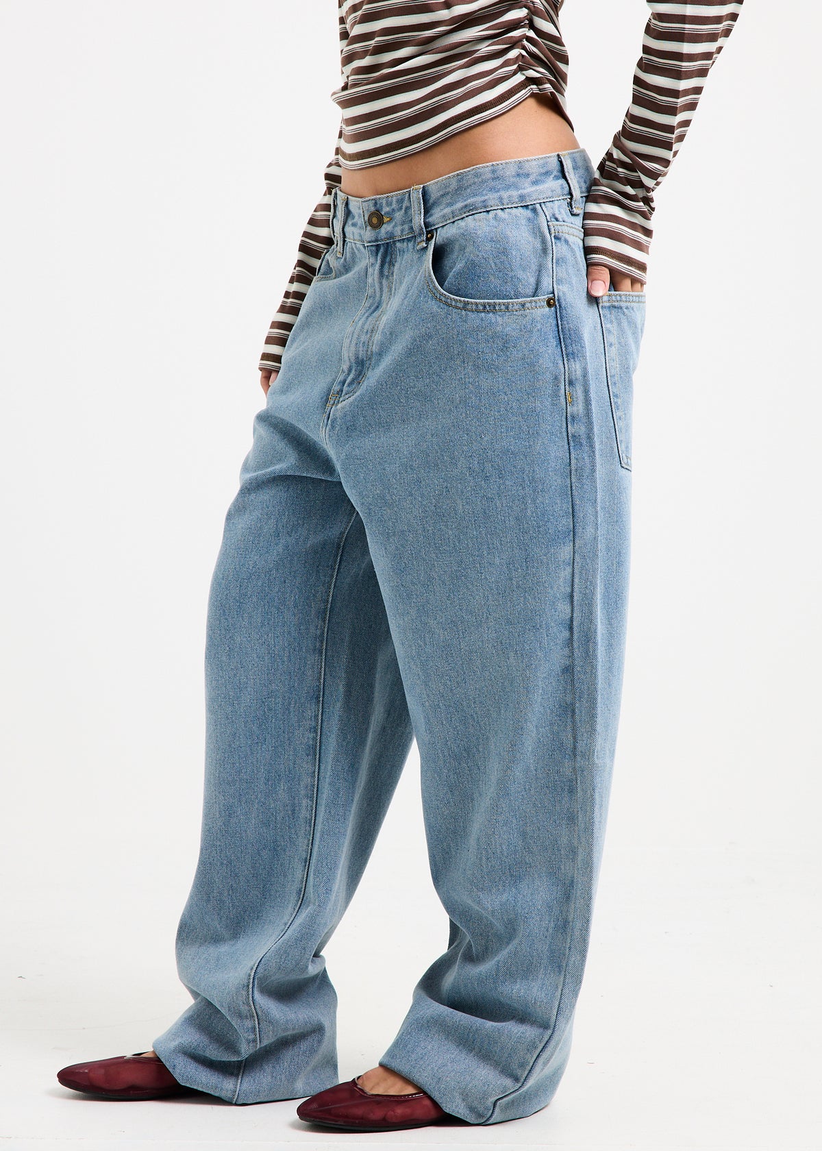 Bobby Baggy Dad Denim Jeans ISLAND BLUE