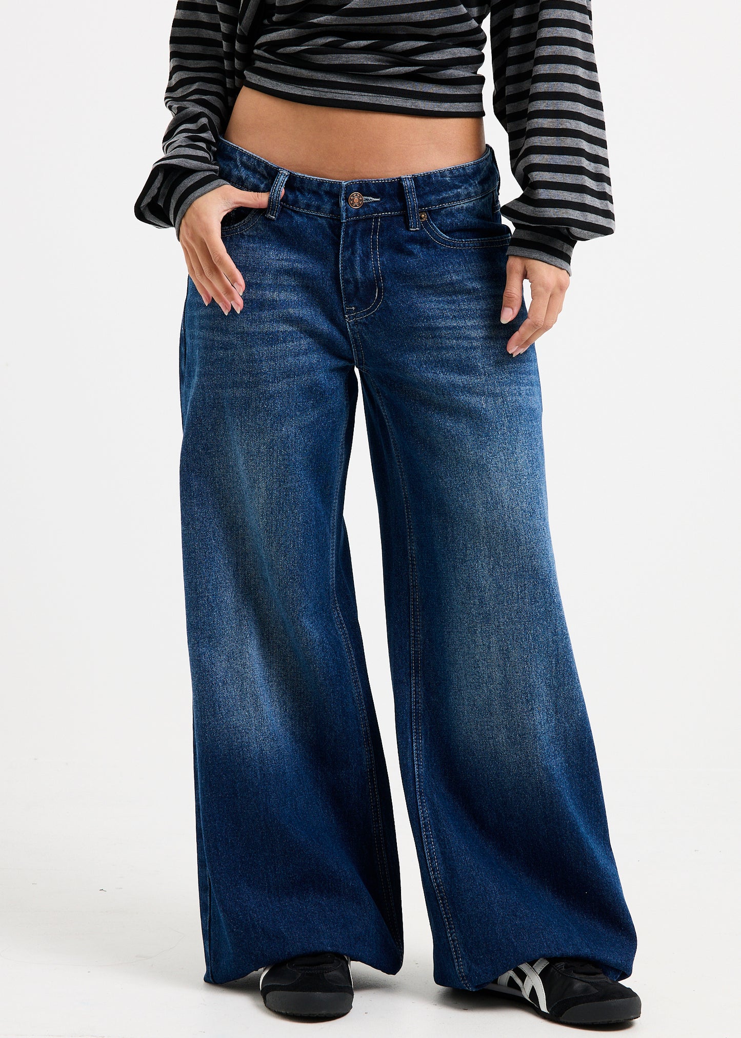 Cindy Low Wide Denim Jeans