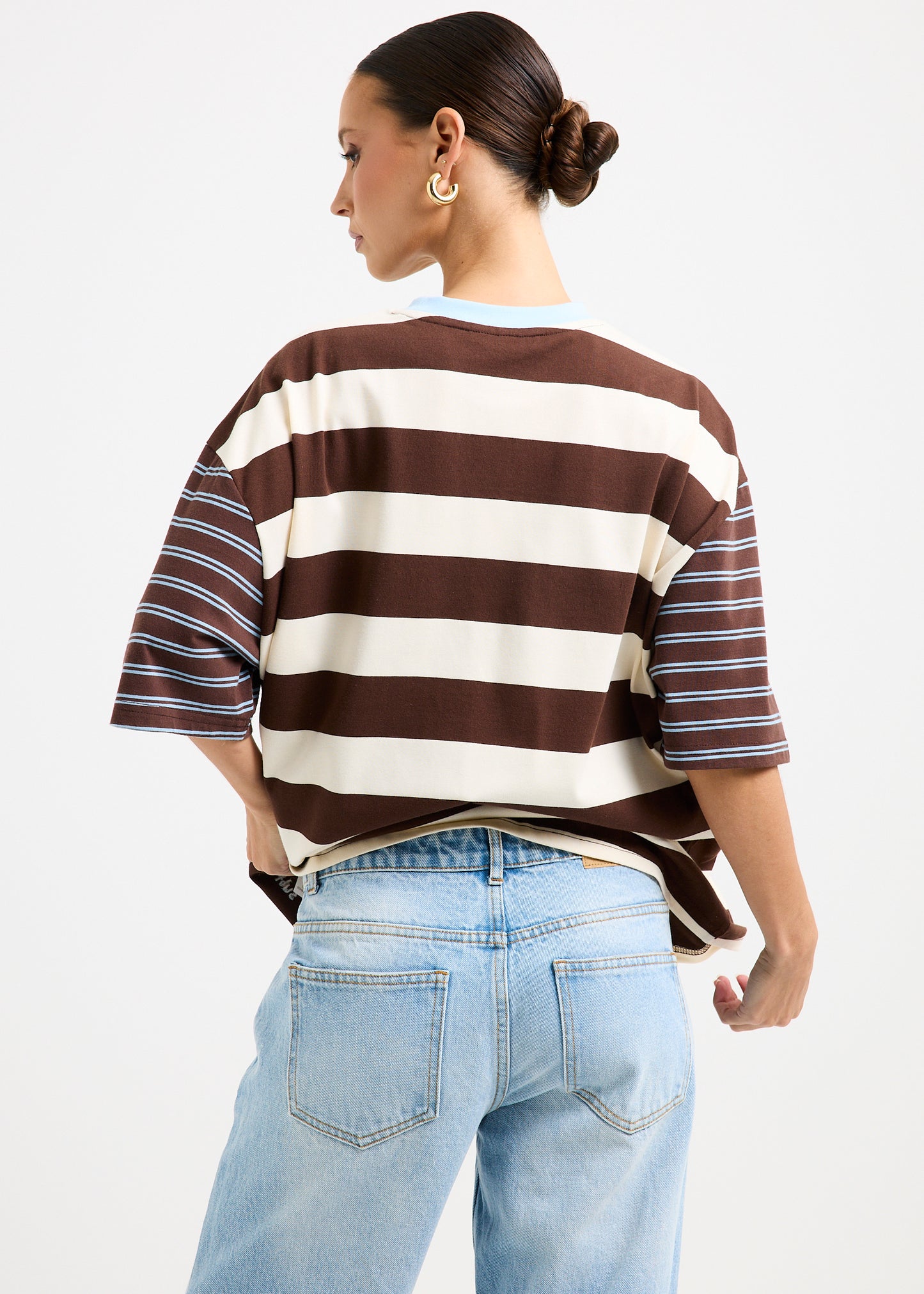 Fitzroy Stripes Oversized Short Sleeve T-Shirt