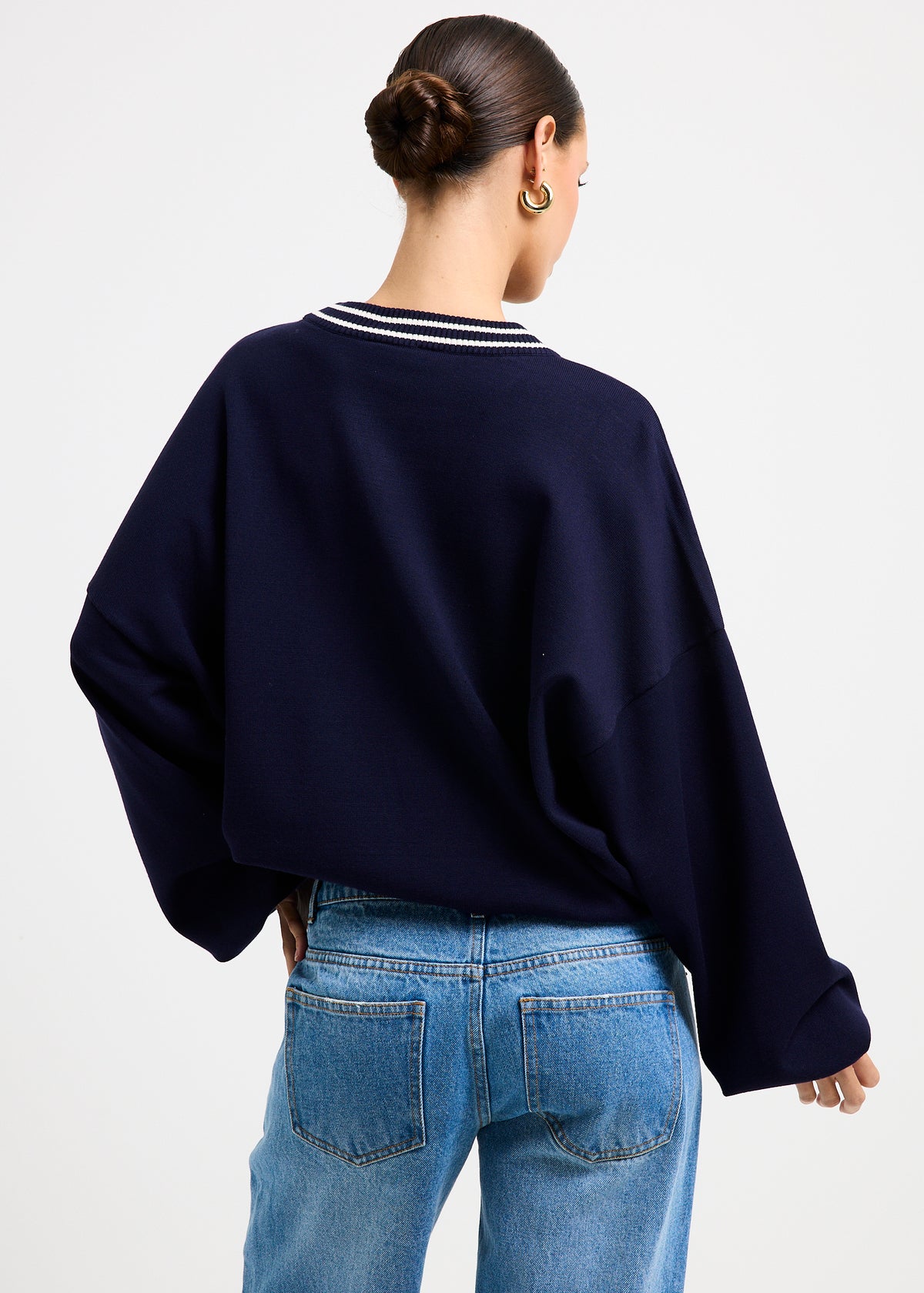 Andrina Oversized Crew Neck Sweater