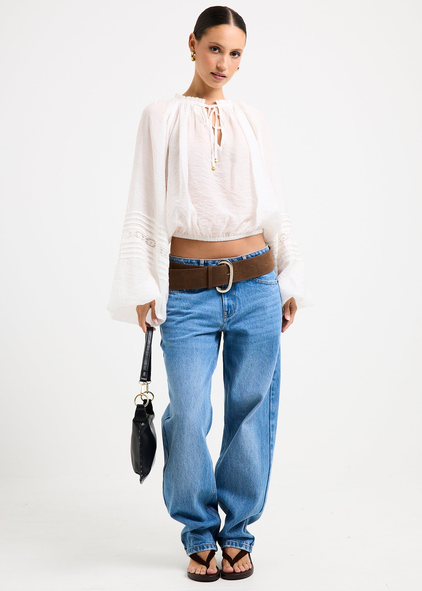 Attina Raglan Gathered Blouse