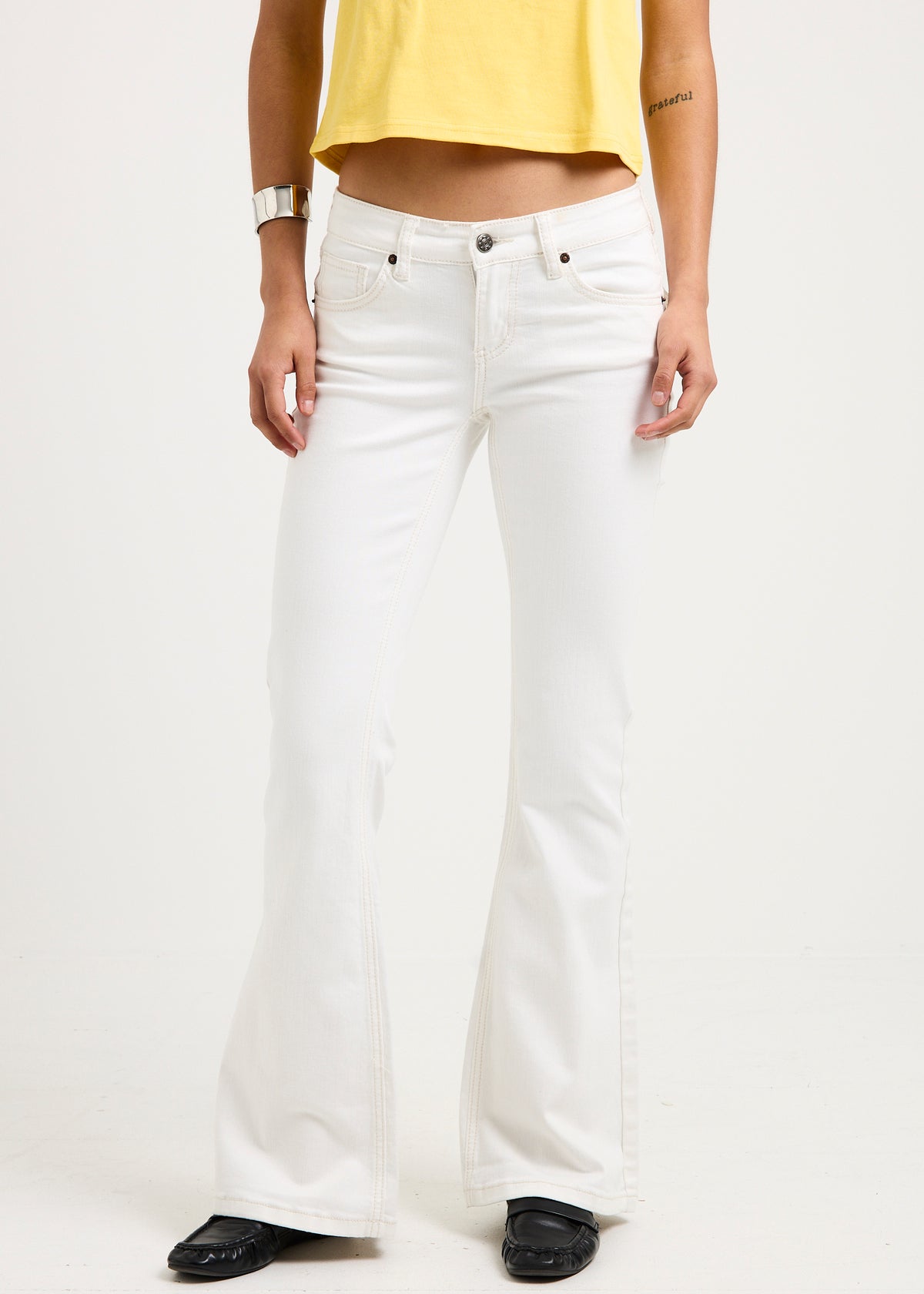 Sarki Low Rise Flare Denim Jeans