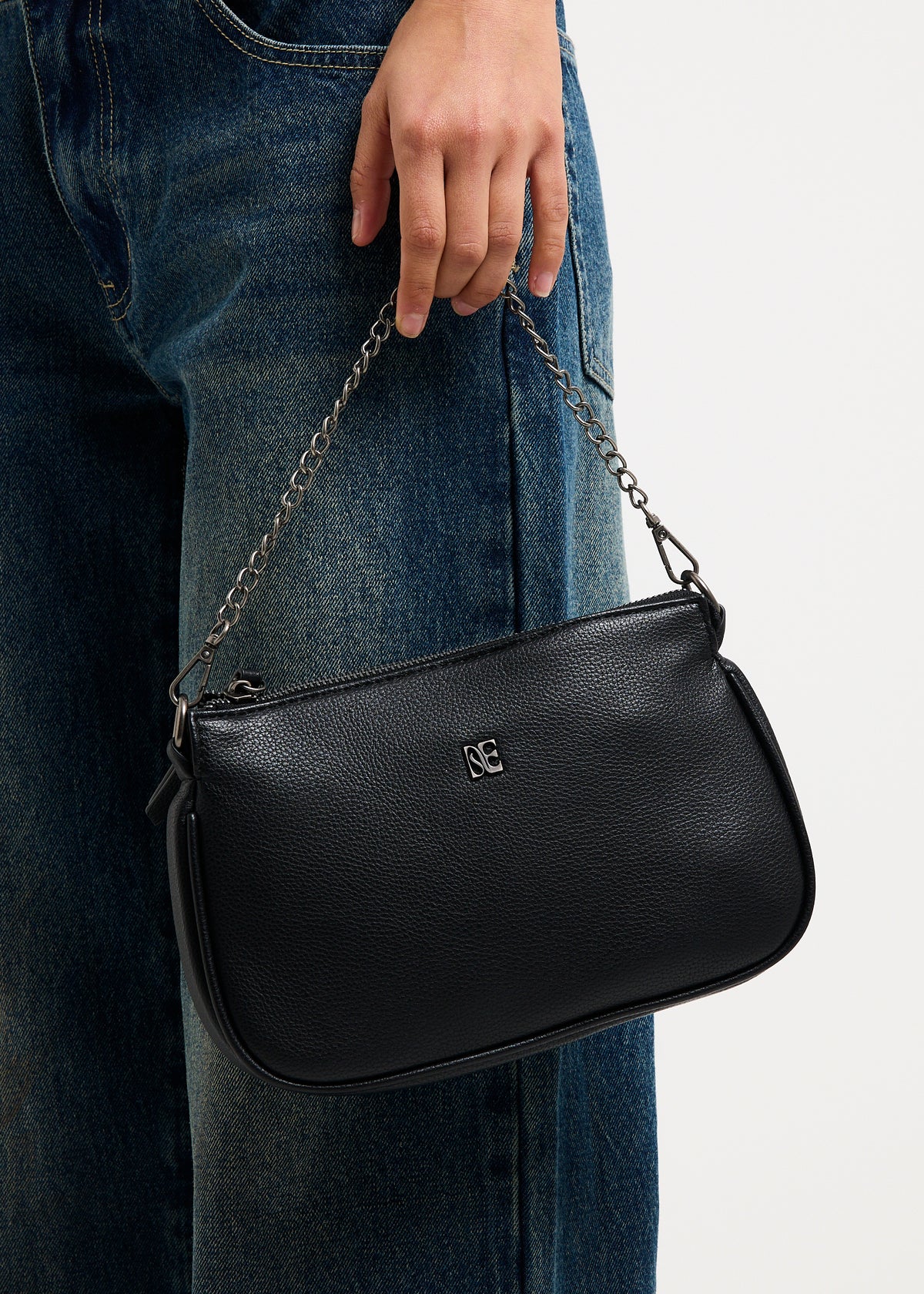 Multi Strap Chain Bag BLACK