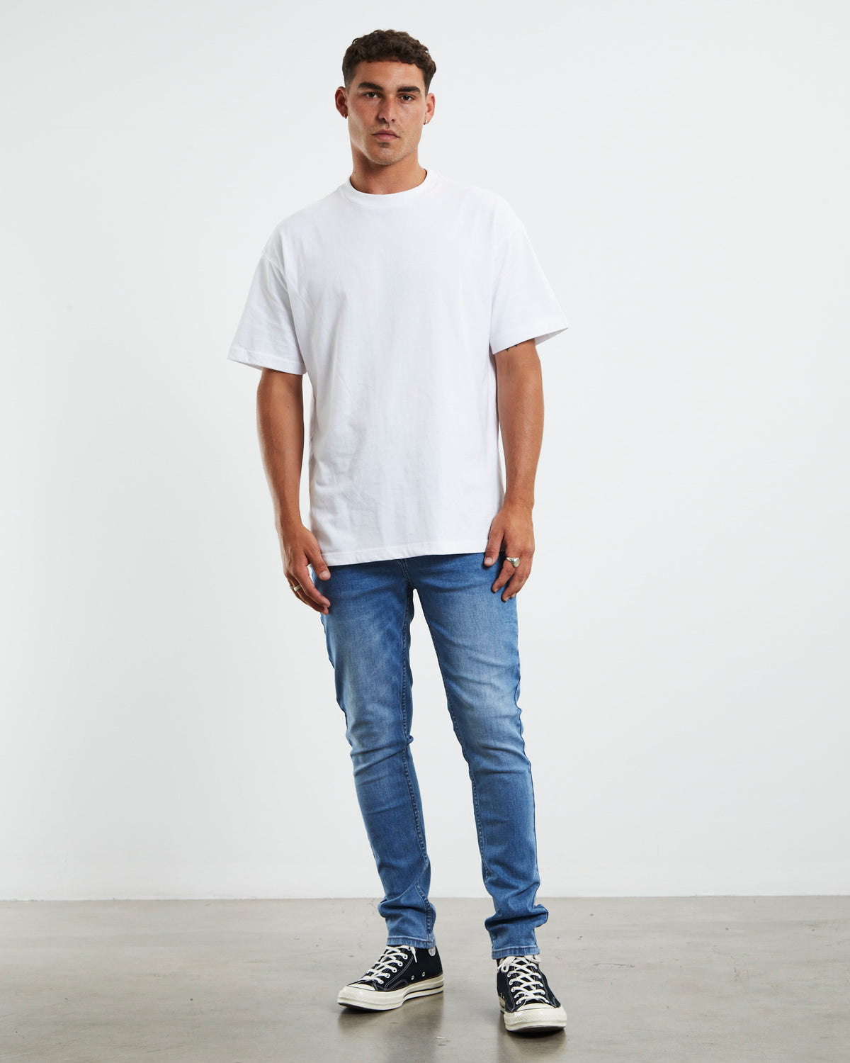 City Riot Denim Jeans MID BLUE