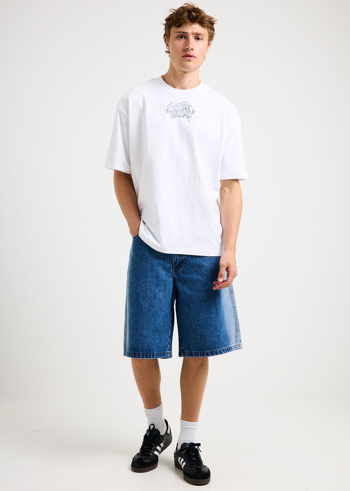 Slide Jorts BLUE