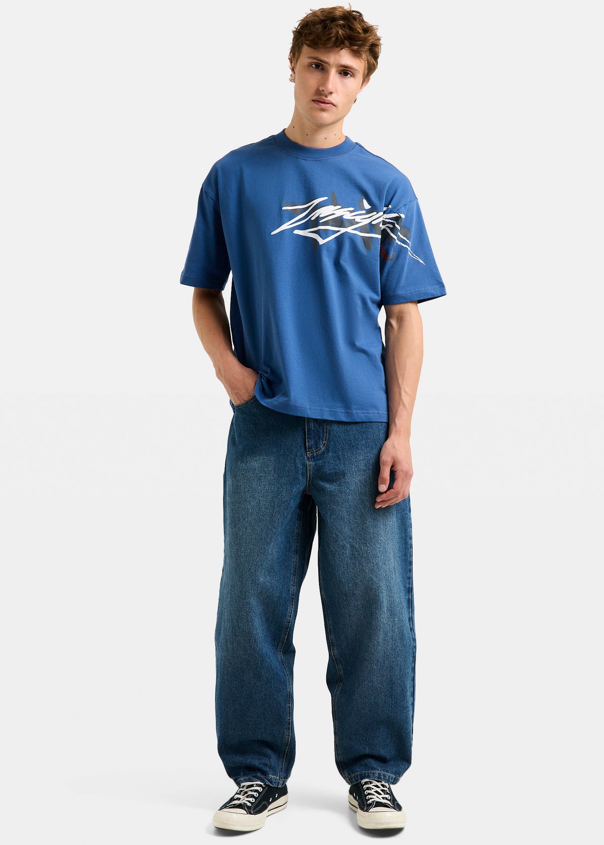 Wide Boy Denim Jeans SLUB GARAGE BLUE
