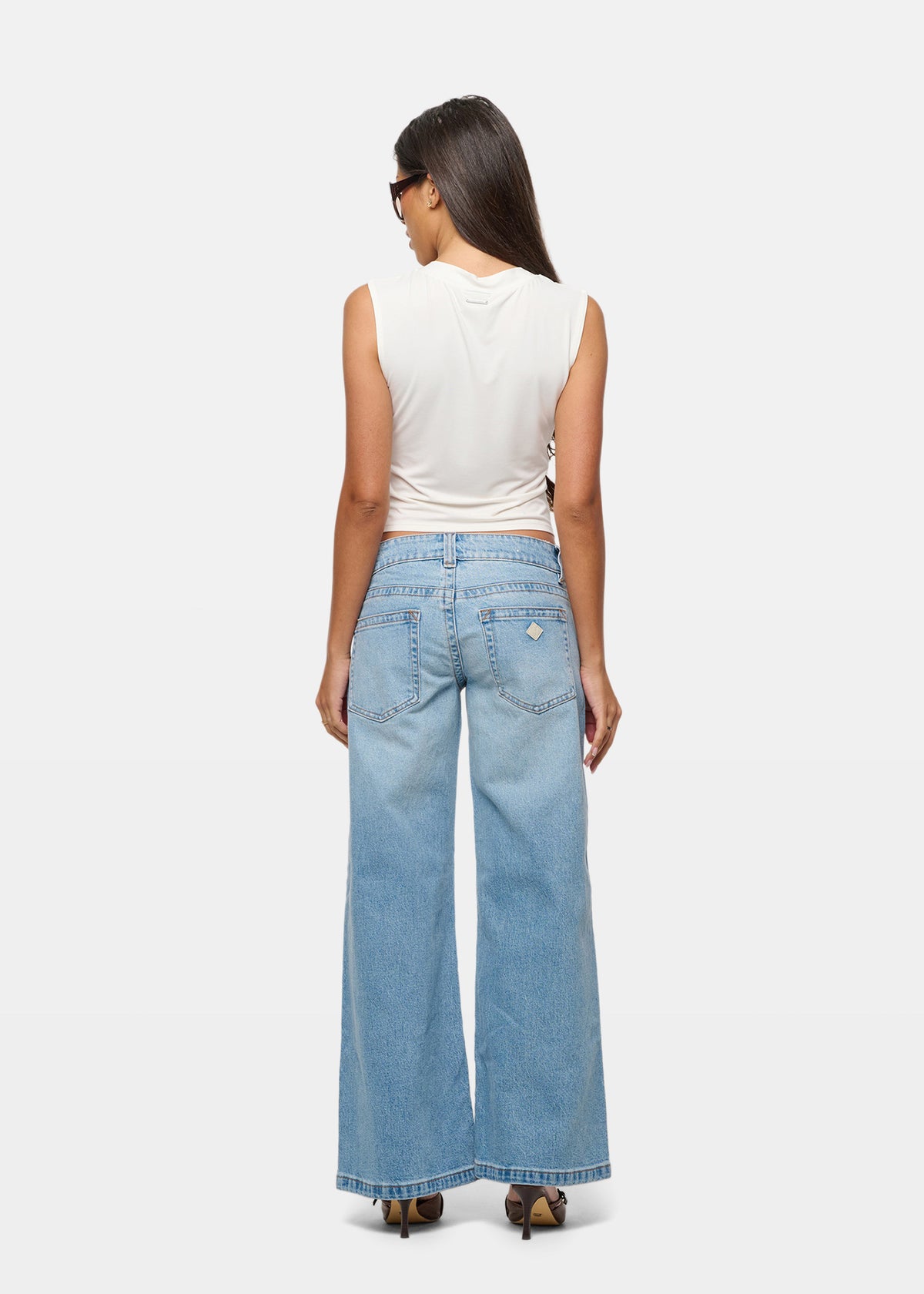 00 Super Low & Wide Petite Denim Jeans Cassidy Recycled JODY BLUE