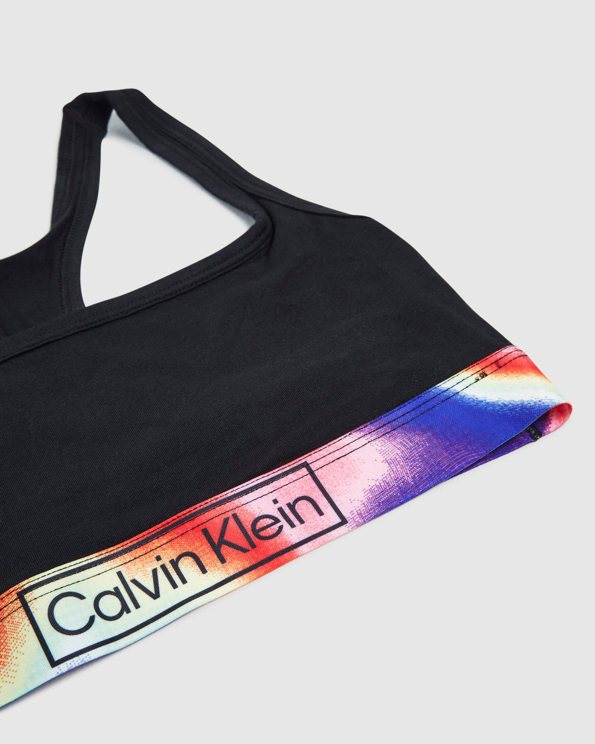 Reimagined Heritage Pride Cotton Unlined Bralette Black BLACK