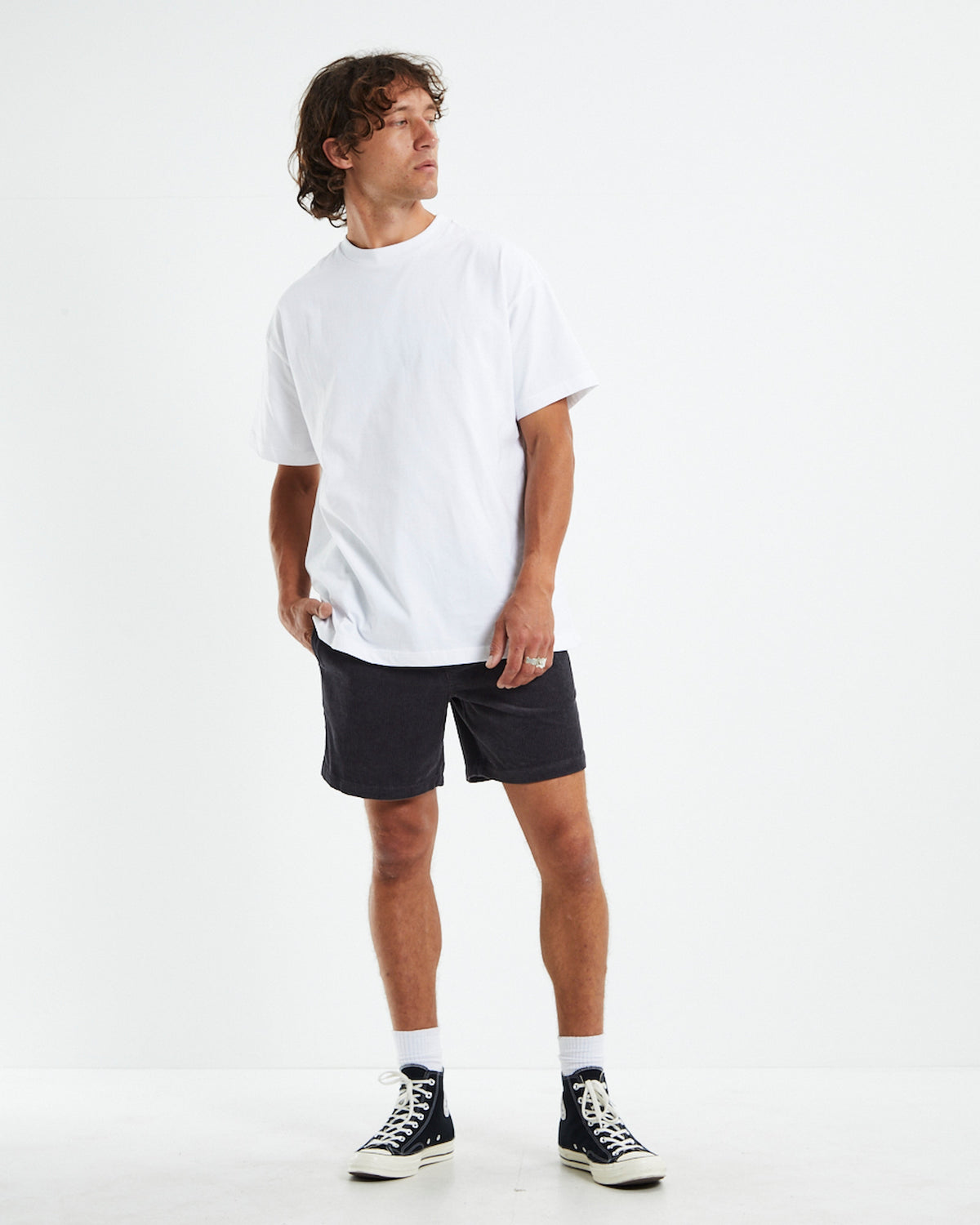 Bedford Cord Shorts CHARCOAL