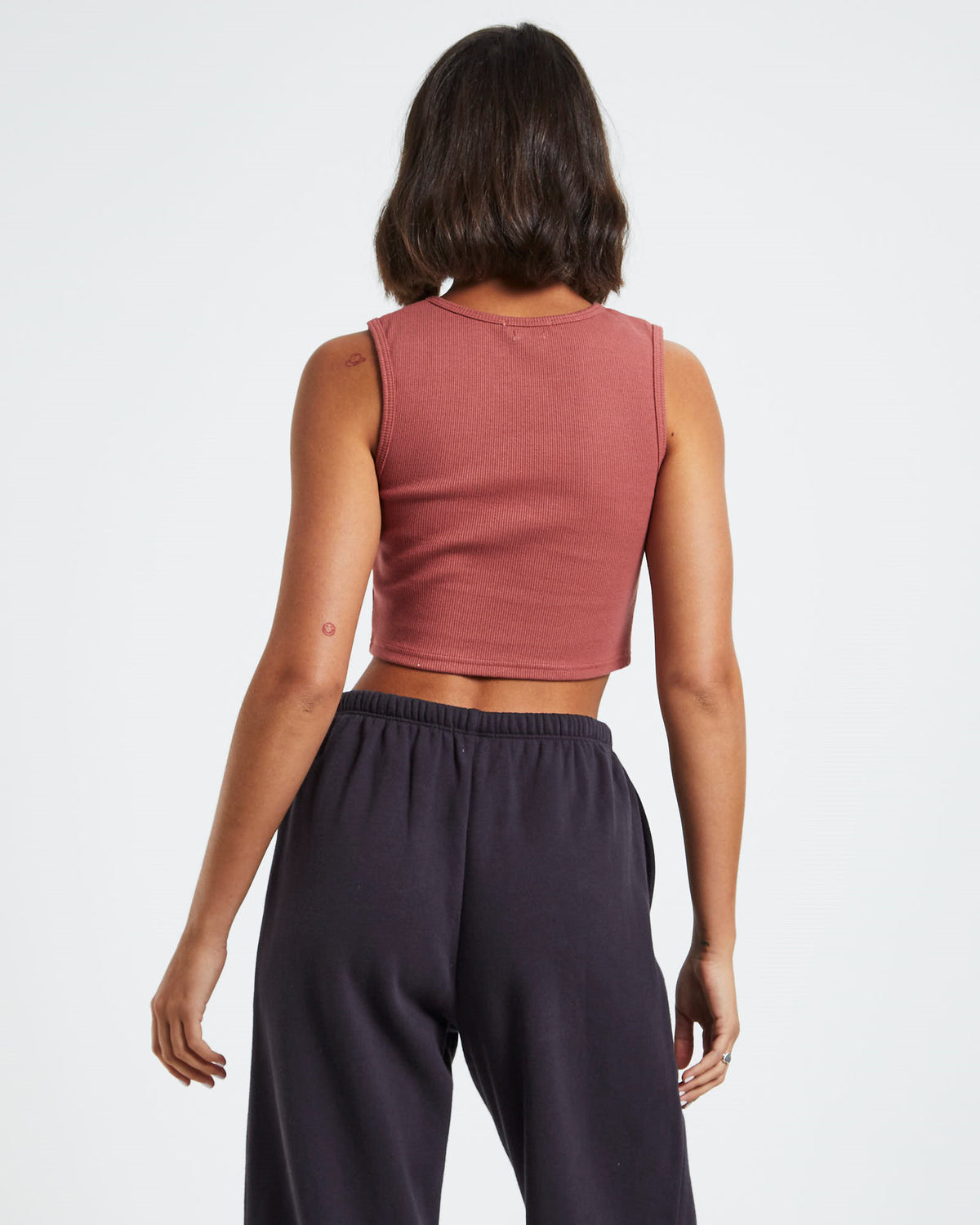 Sports Rib Tank Top RED