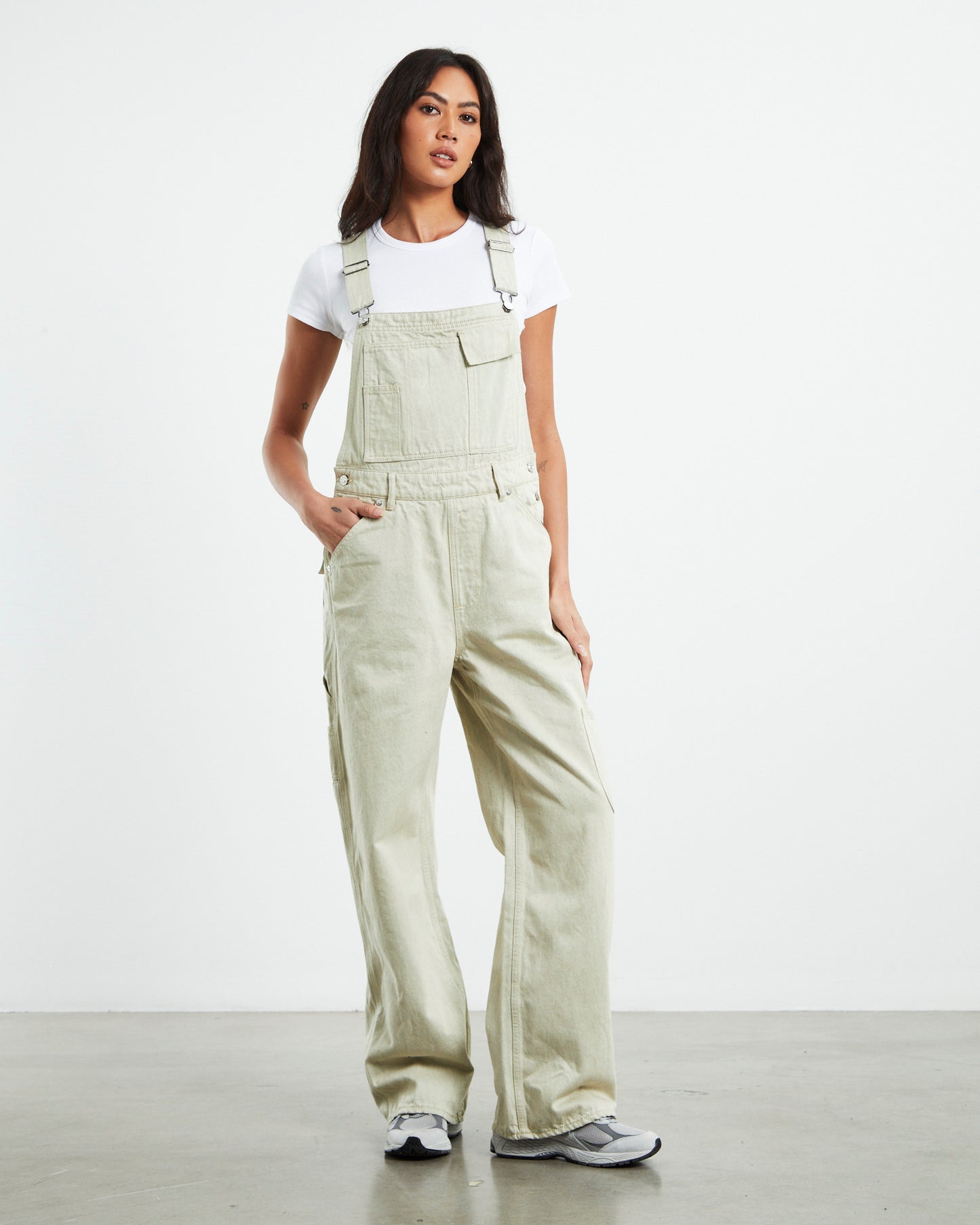 Unisex Makers Overalls Mellow Ecru