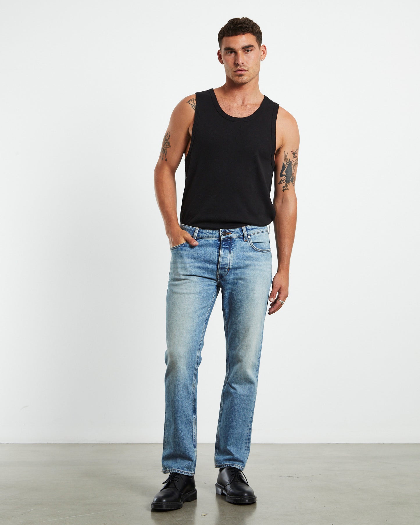 Lou Straight Denim Jeans Tone