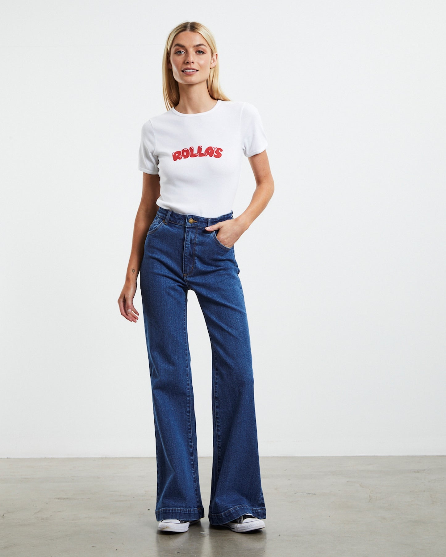 Bubble Baby Rib T-Shirt White