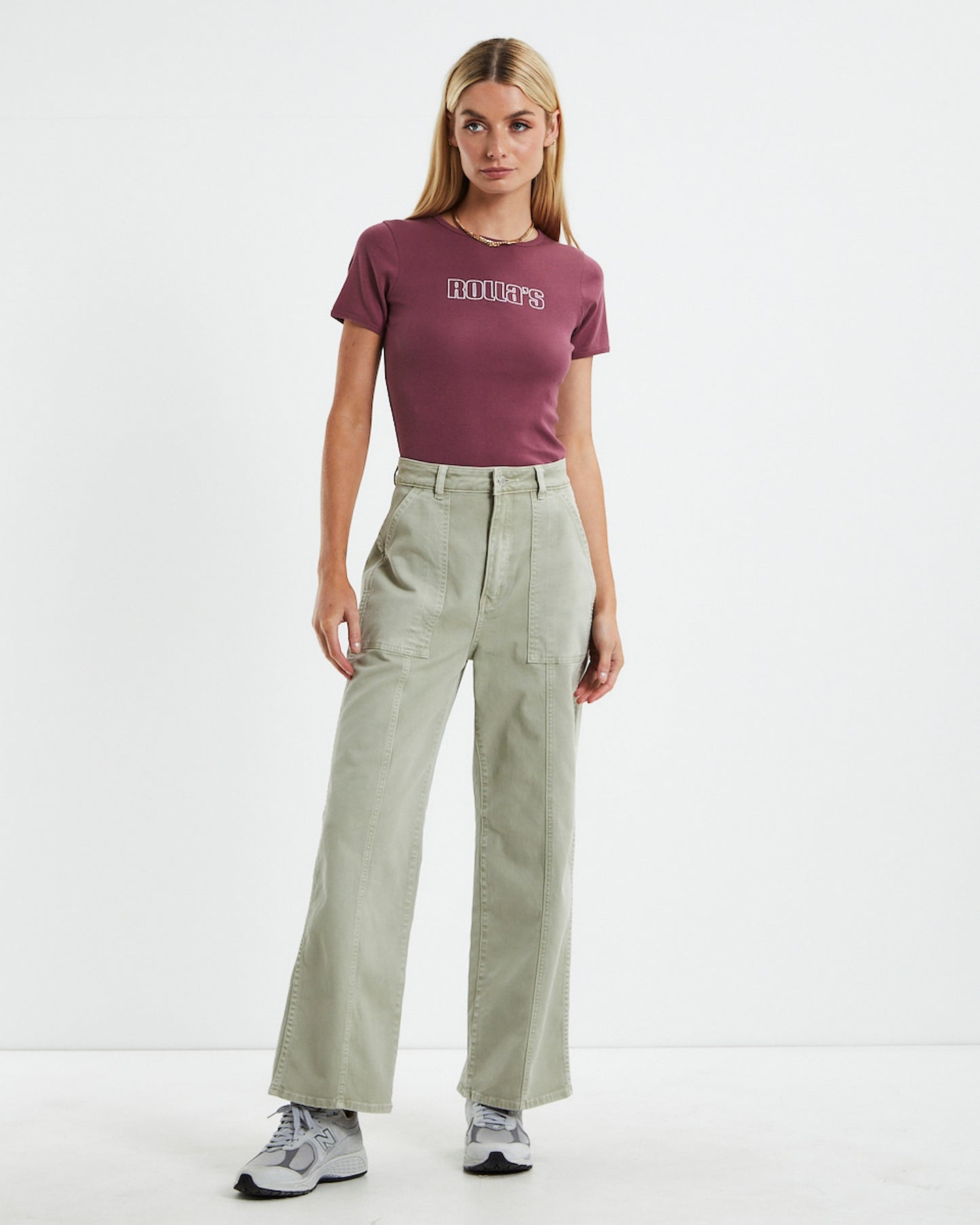Baby Rib Logo T-Shirt Mulberry