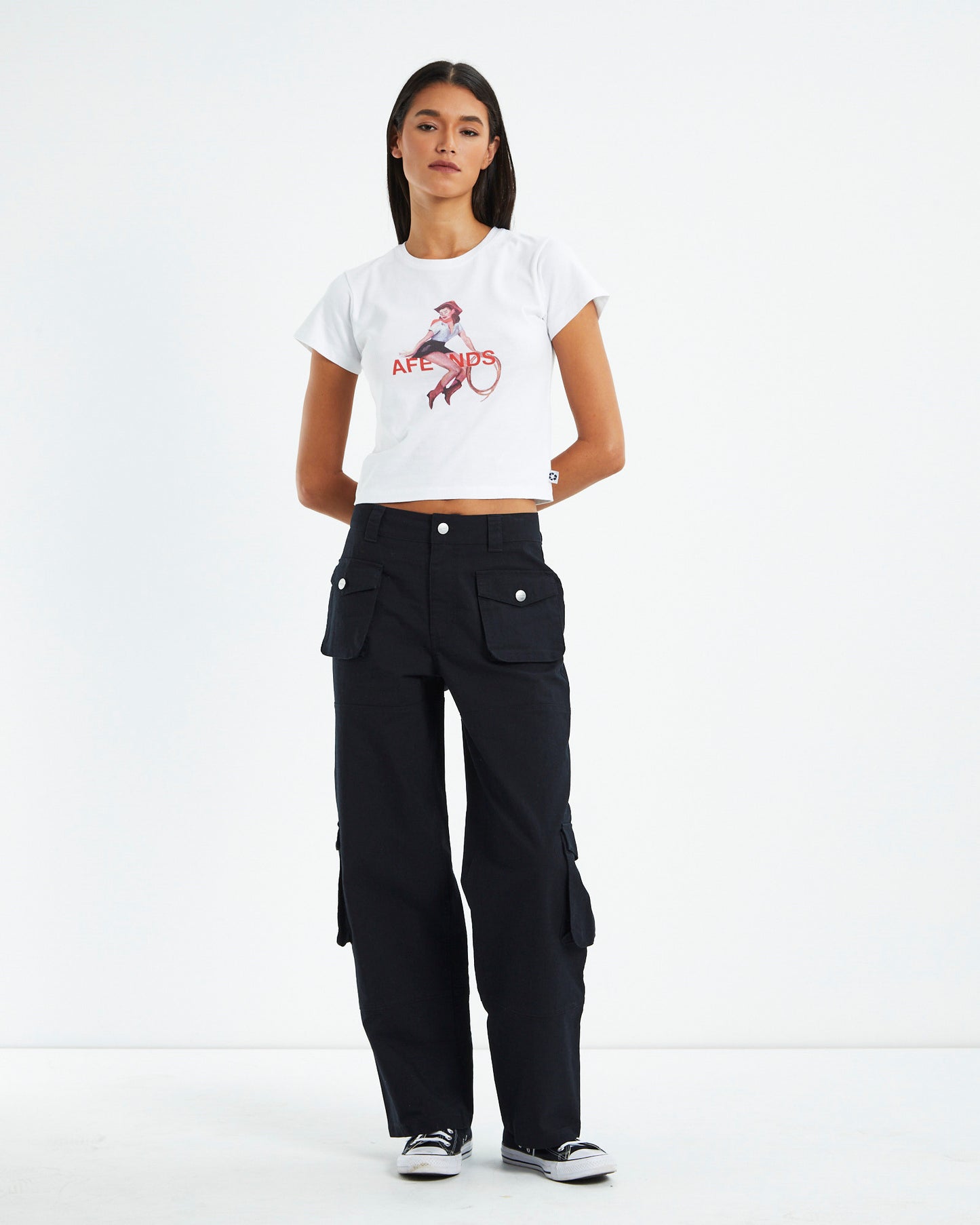 Recycled Cargo Pants Black