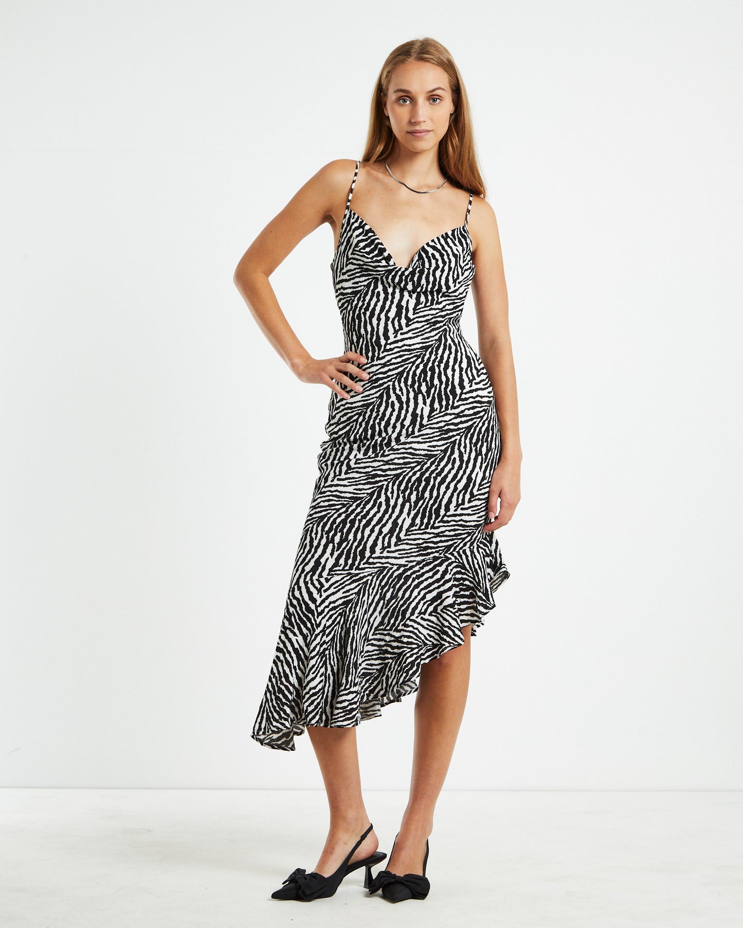 GP Bahama Midi Dress Zebra Black