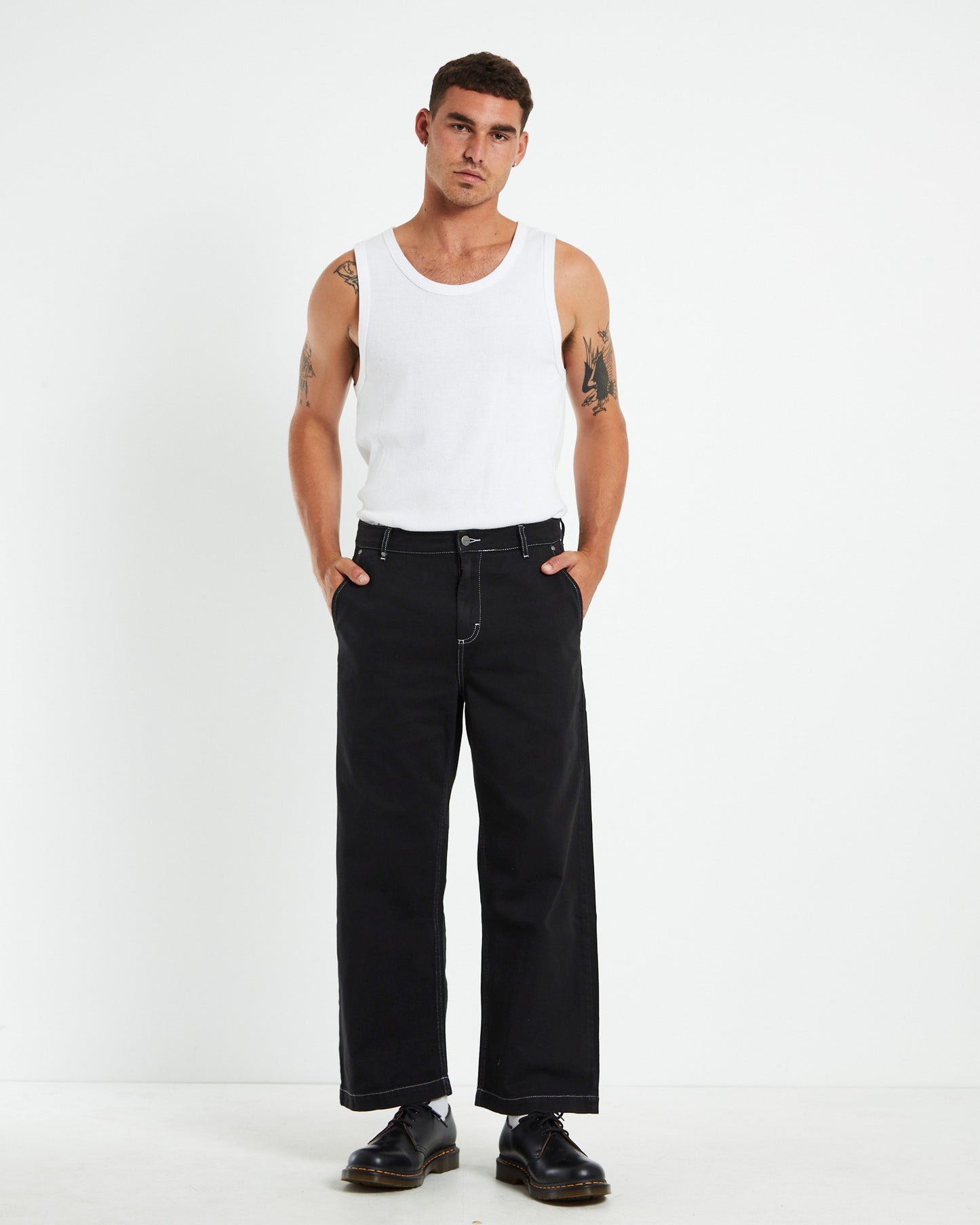 Pablo Recycled Baggy Pants Black
