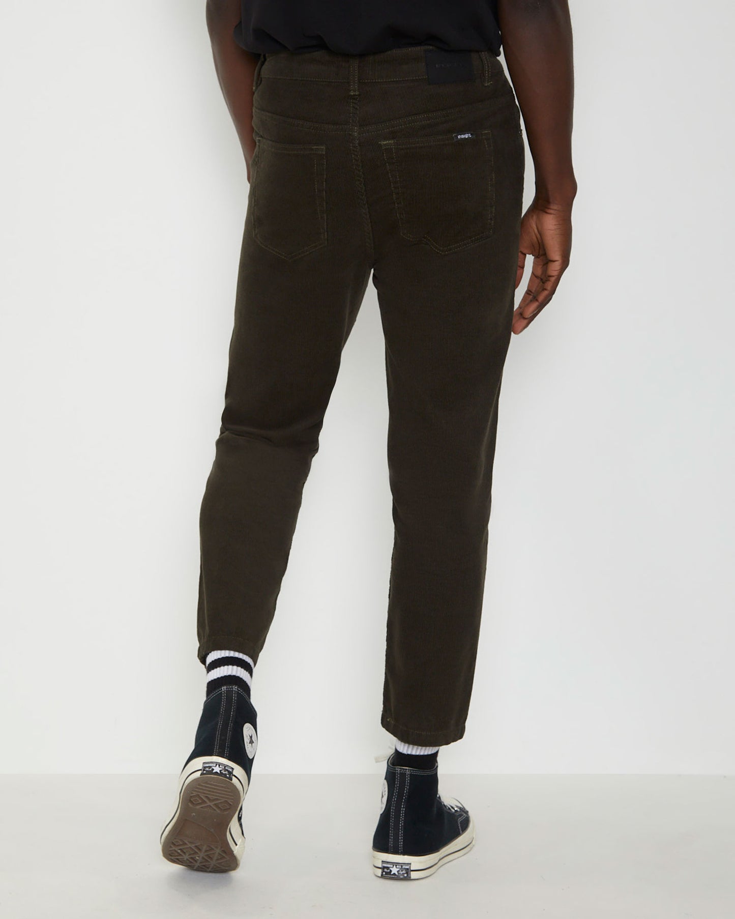 Switch Cord Pants in Fatigue Black