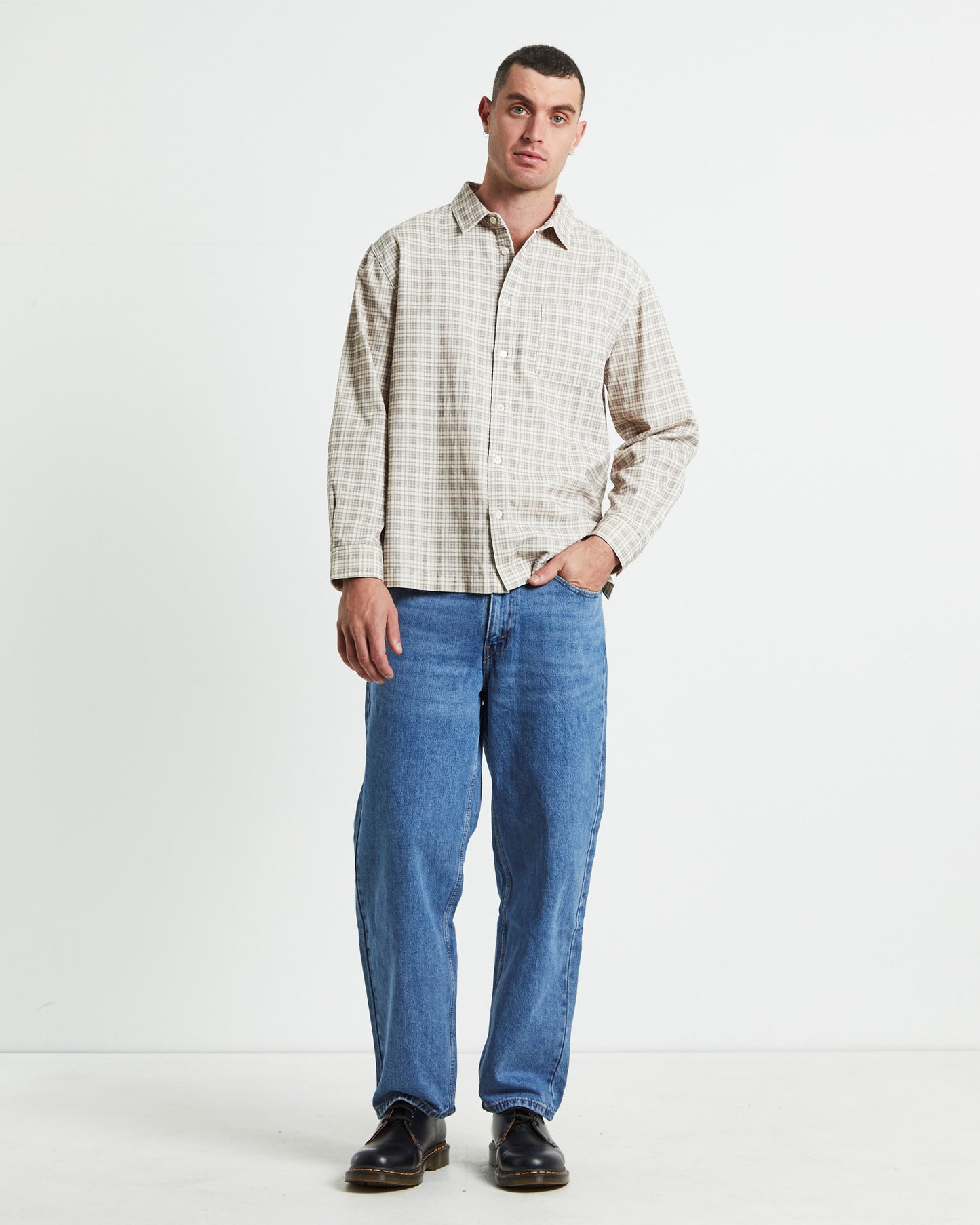 Harrison Long Sleeve Check Cord Shirt Multi