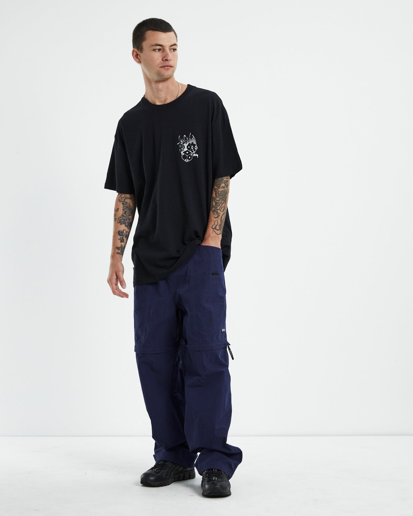 Fire Dice Short Sleeve T-Shirt Black