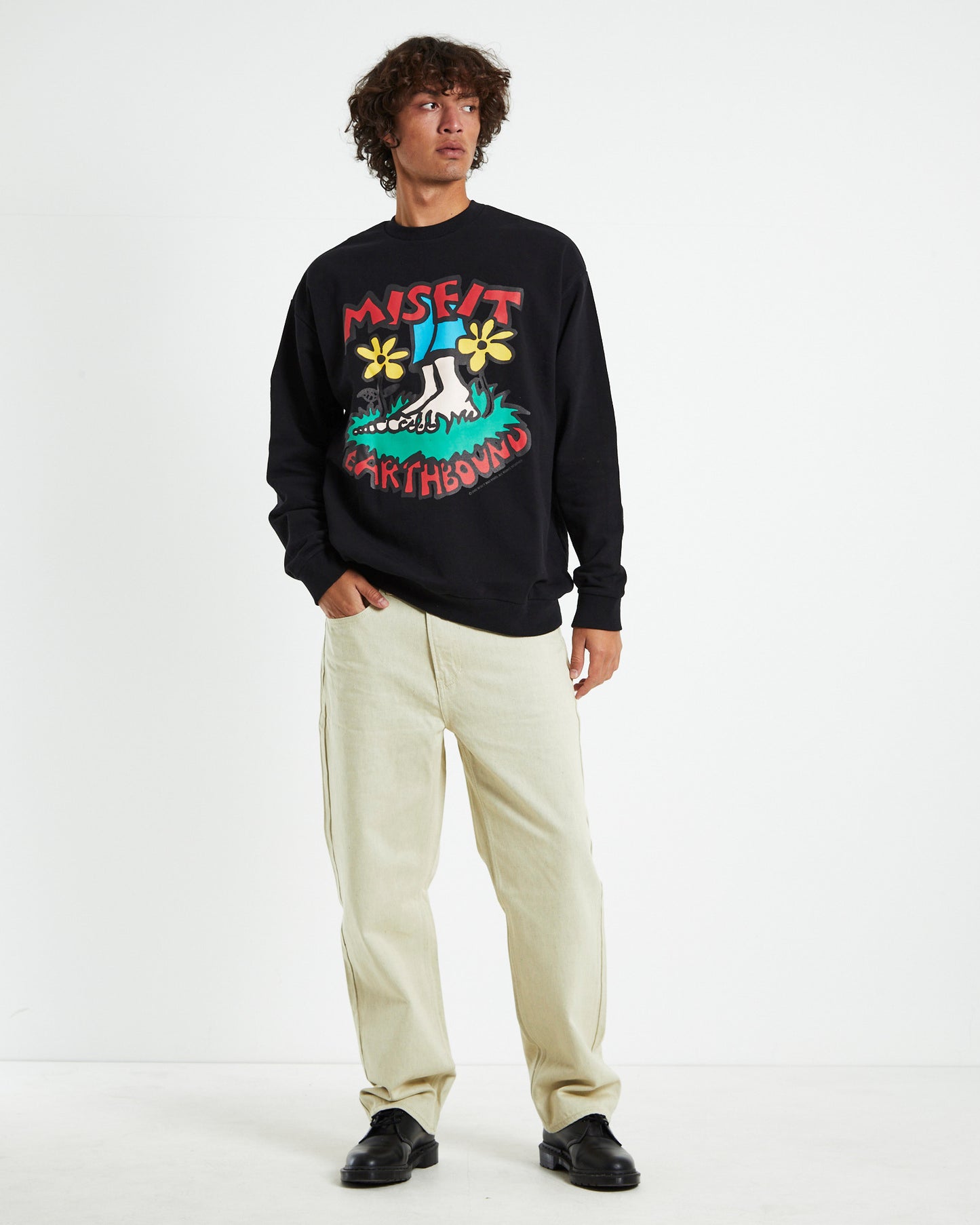 Era De Plant 50/50 Crew Neck Pigment Black