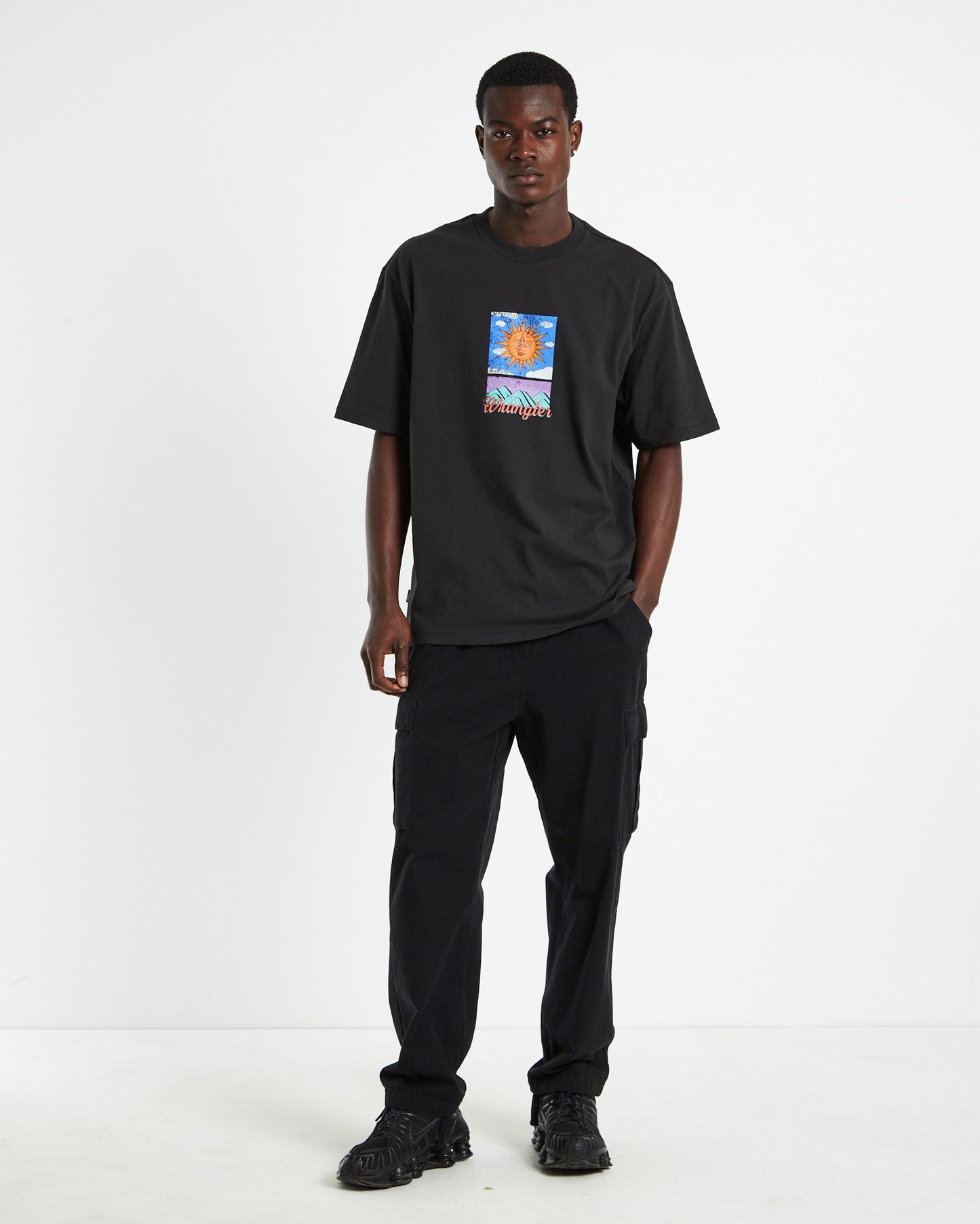 Solar Baggy T-Shirt Worn Black