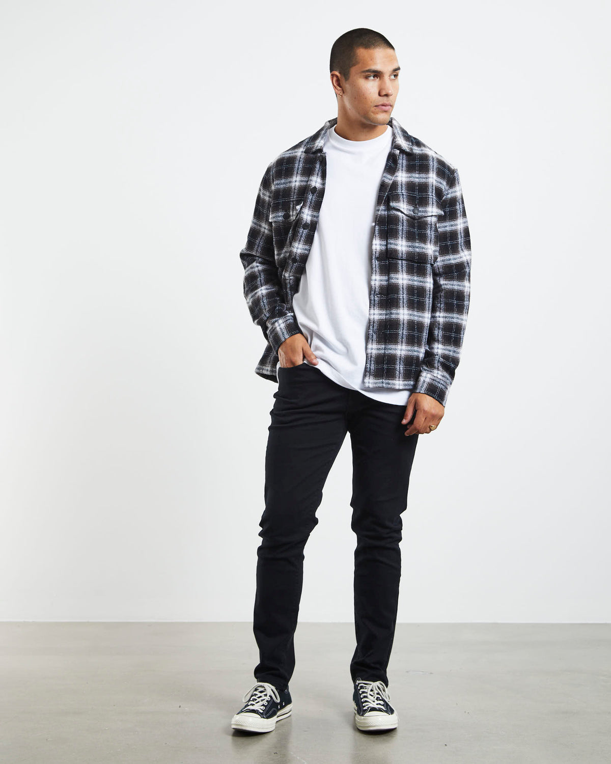 Ray Tapered Slim Denim Jeans NORTHER BLACK