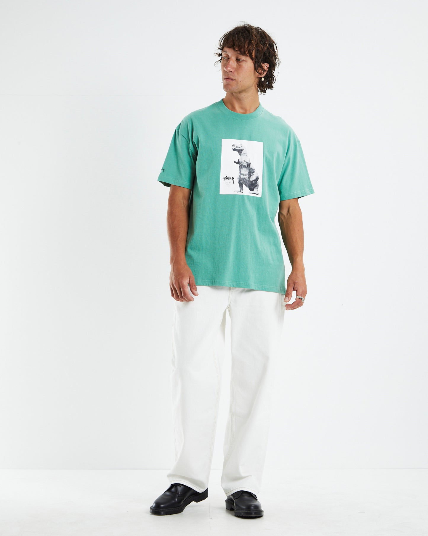 Big and Meaty Short Sleeve T-Shirt Pigment Tea Green