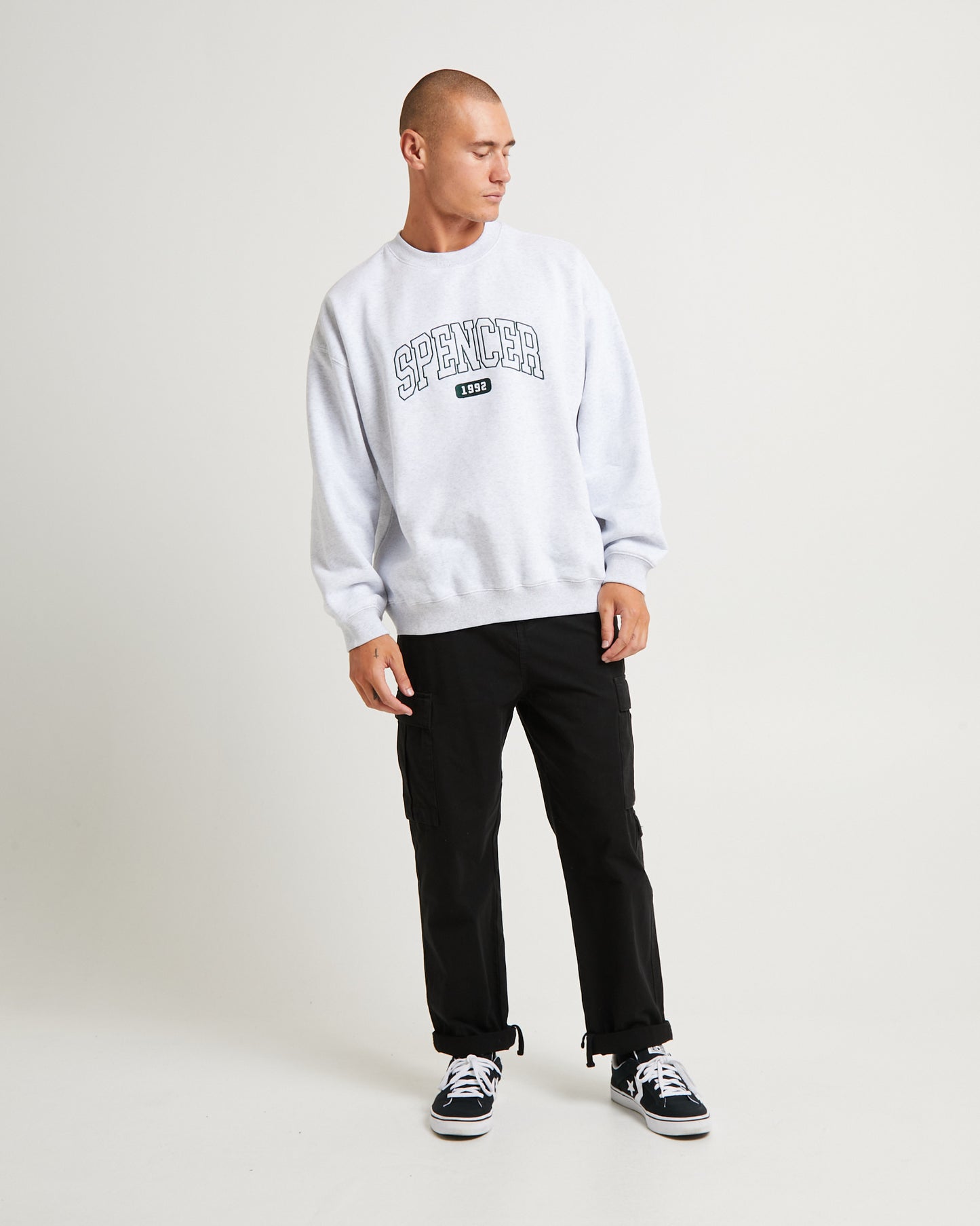 Seattle Crew Jumper Frost Marle Grey