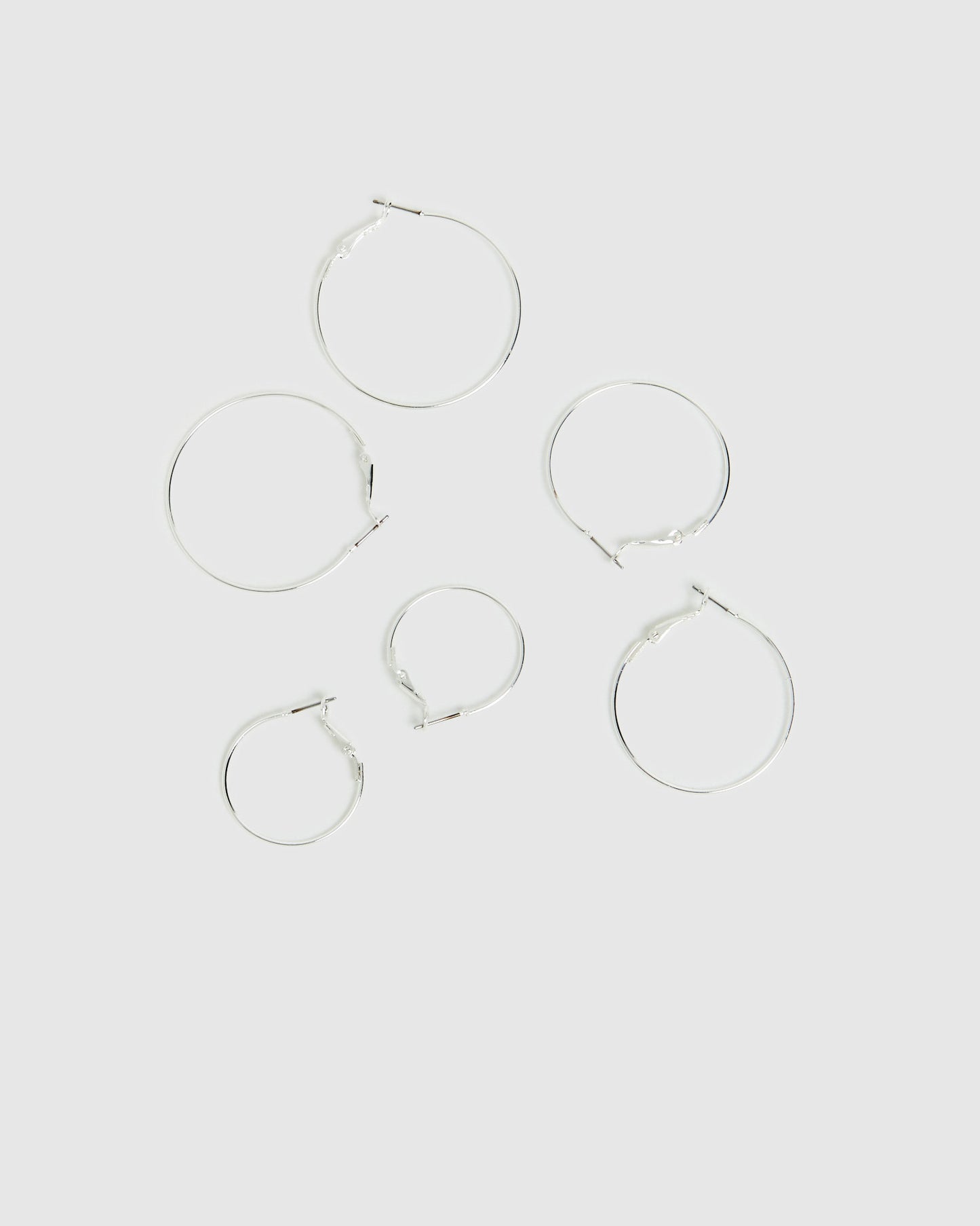 Nora Hoop Earrings Multi Pack Silver