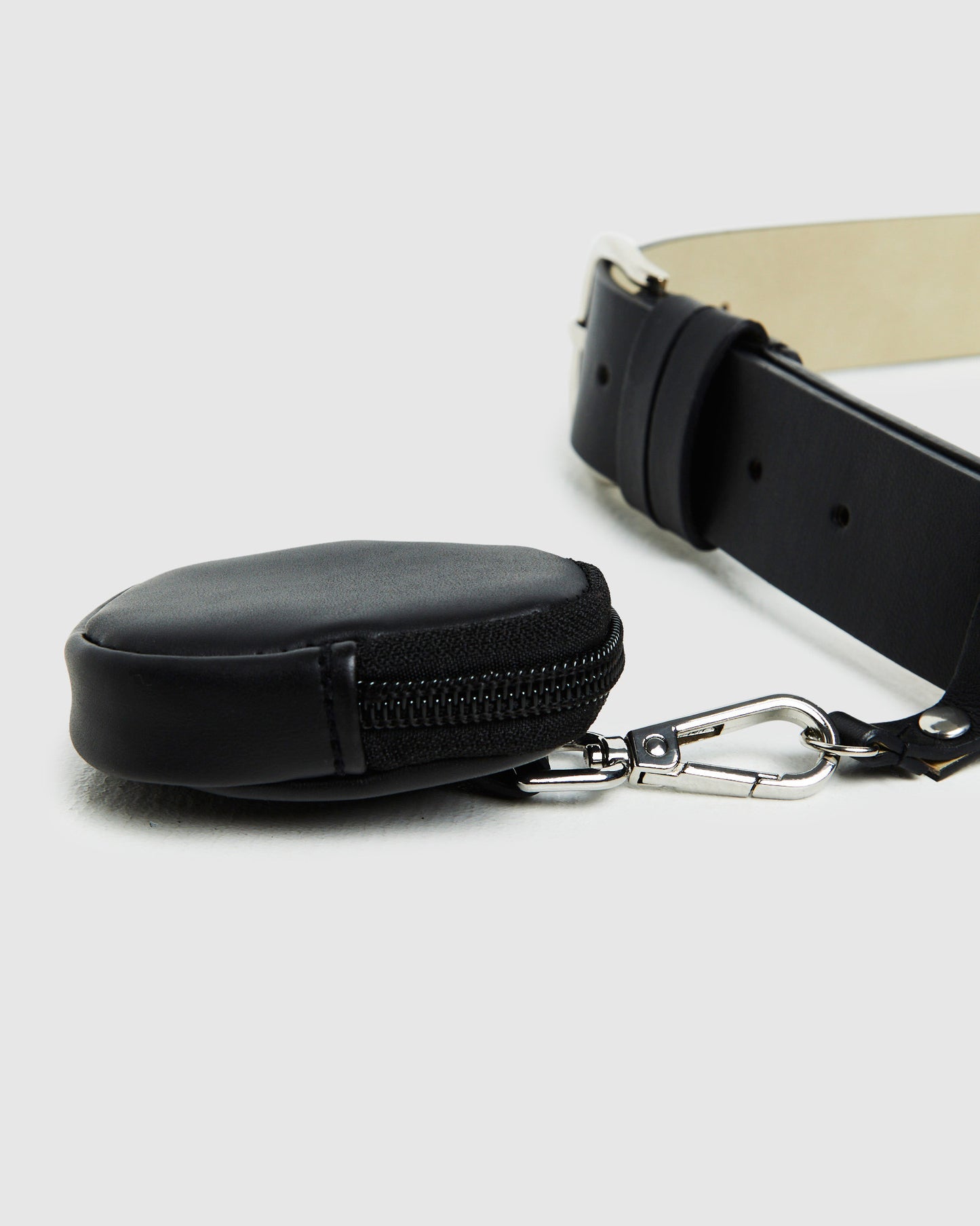 Alyssa Coin Pocket Belt Black
