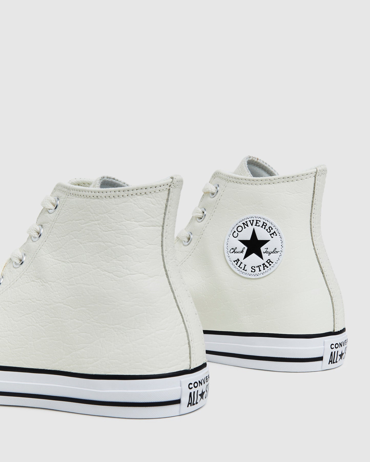 Chuck Taylor All Star Tumbled Leather Hi Top Sneakers Egret/White/Black