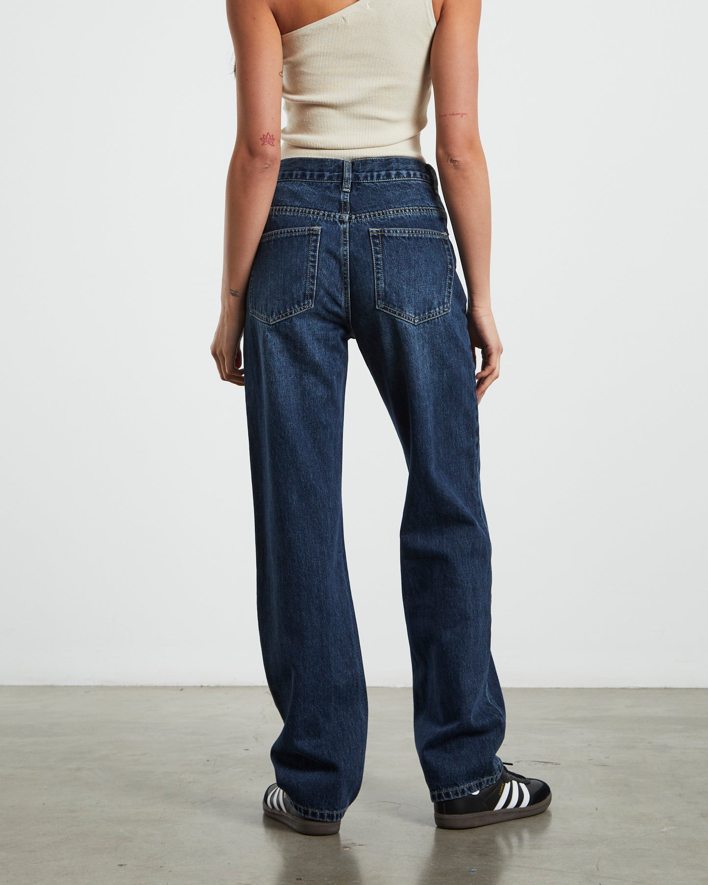 Emmy V Waist Straight Jeans  Y2K