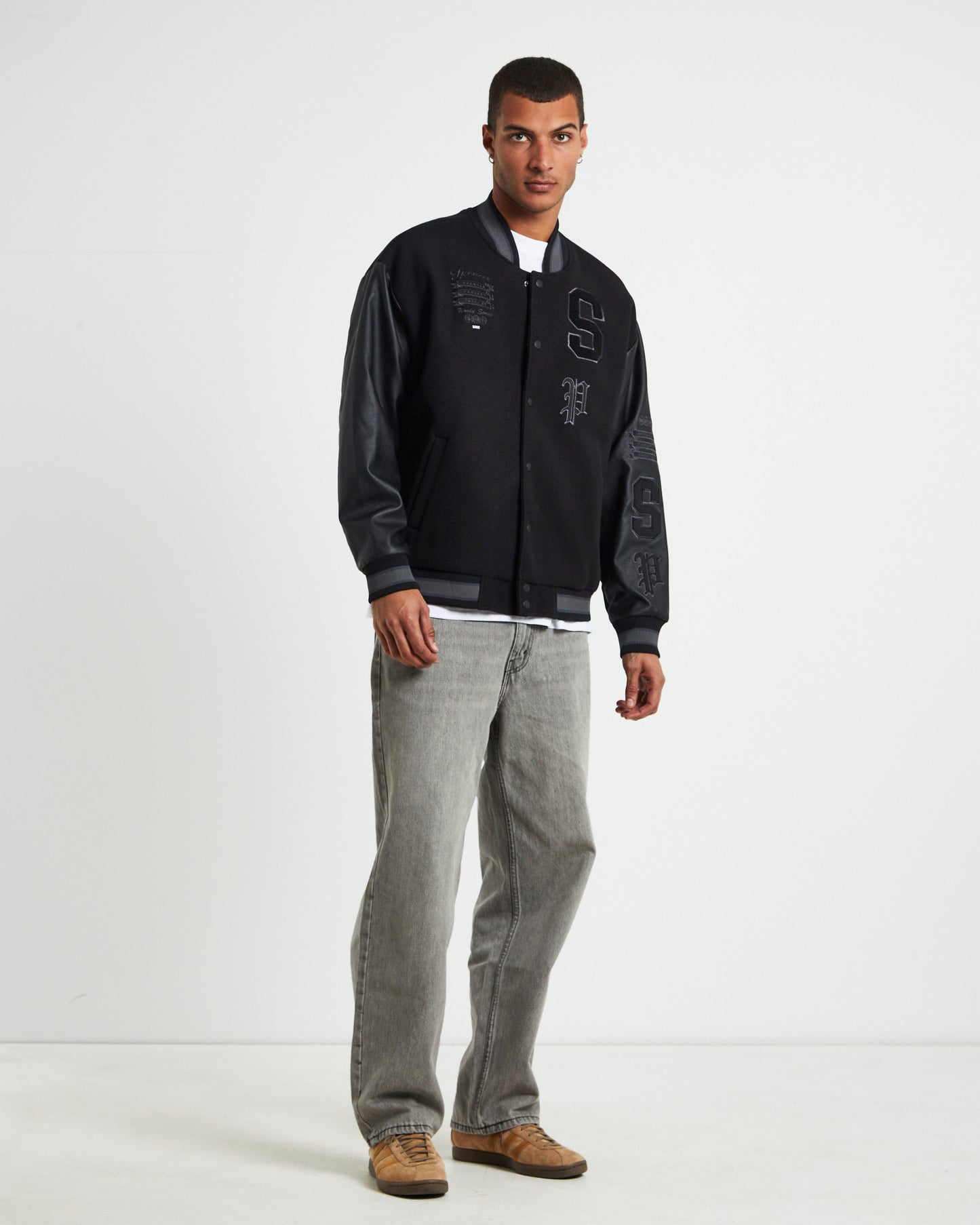 World Series Letterman Jacket Black