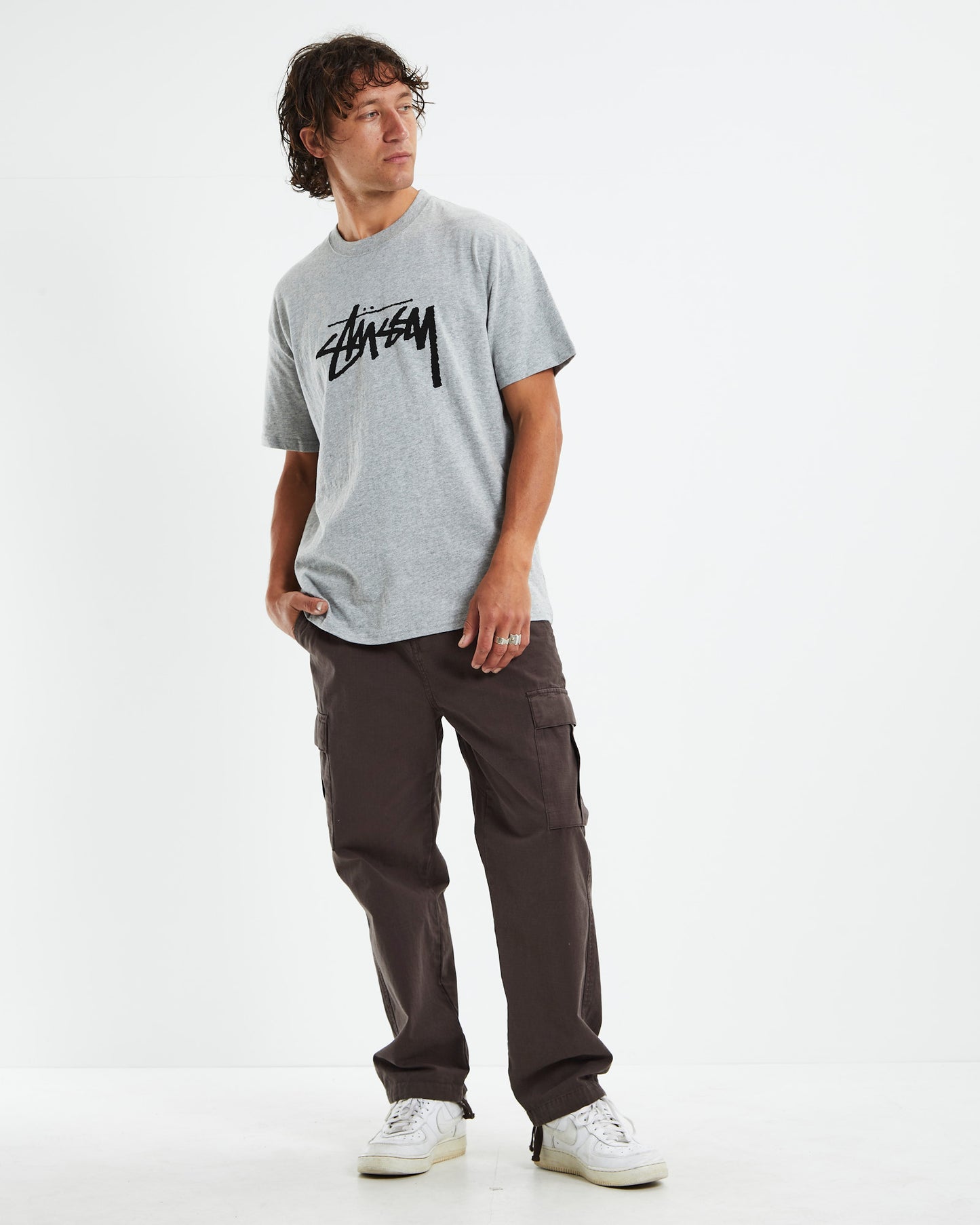 Solid Stock Short Sleeve T-Shirt Strong Grey Marle