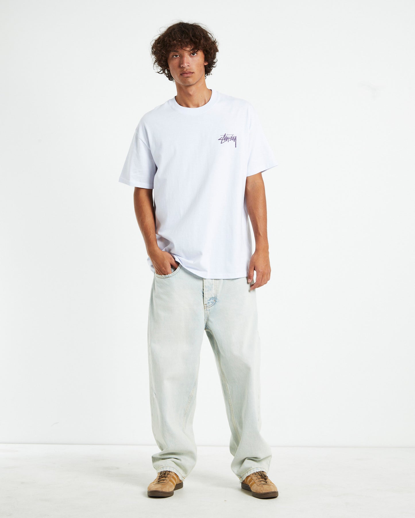 Rasta Man 50/50 Short Sleeve T-Shirt White