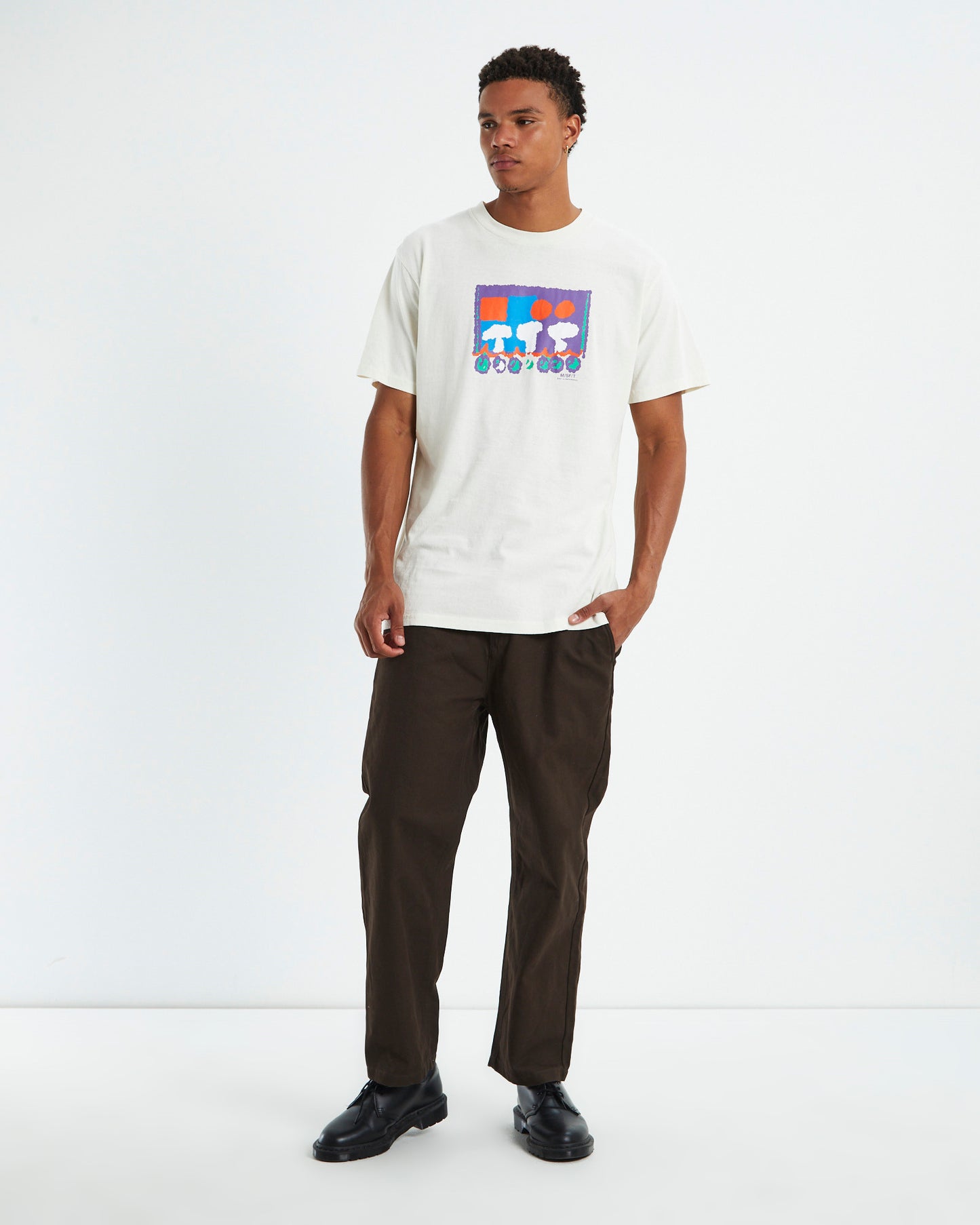 Highest Gander 50/50 Short Sleeve T-Shirt Thrift White